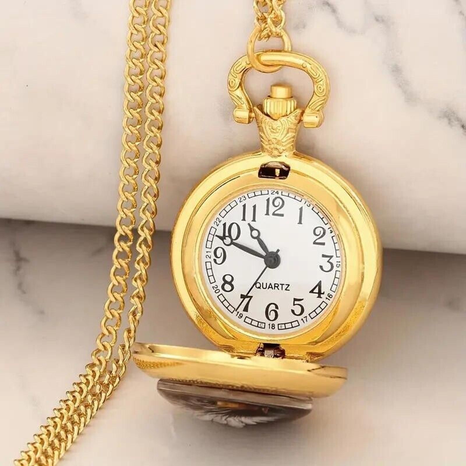 Other Quartz Pocket Watch with Jesus Christ Seated Size ONE SIZE - 3 Thumbnail