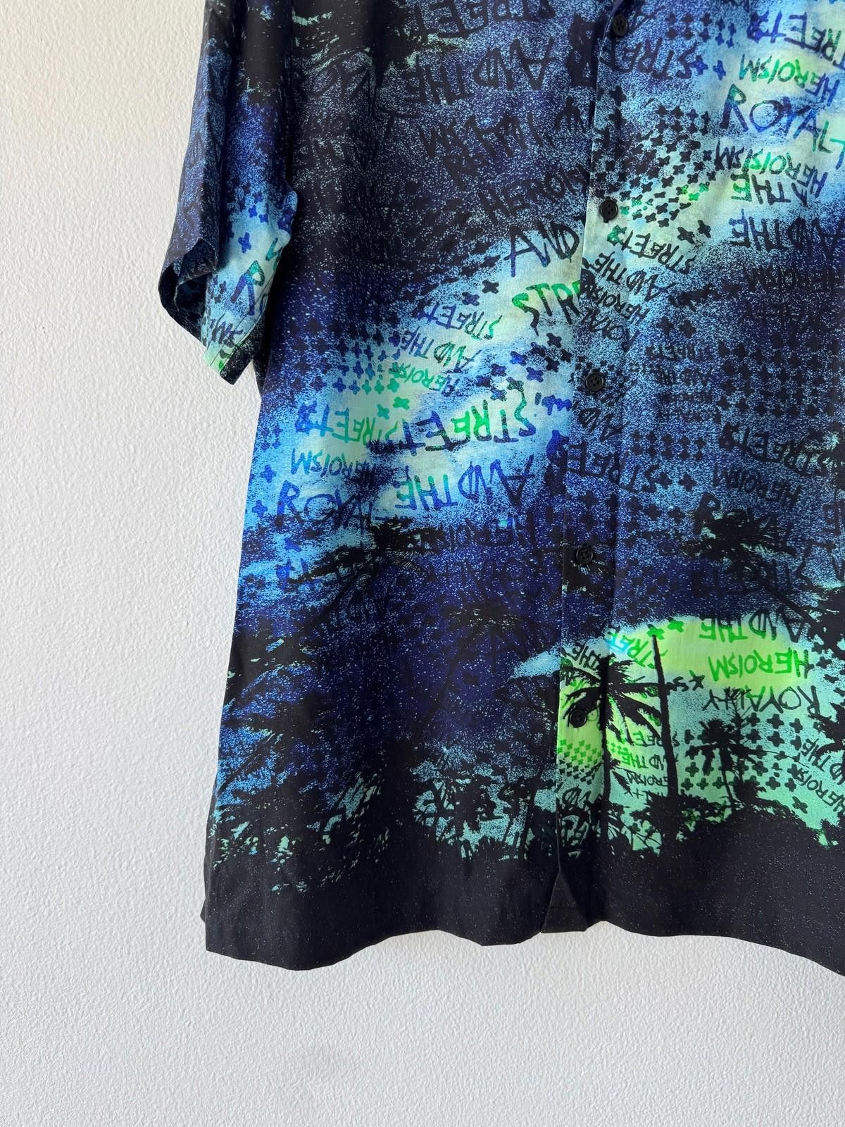Ksubi new ksubi medium m short sleeve shirt top resort blue palm Size US M / EU 48-50 / 2 - 3 Thumbnail