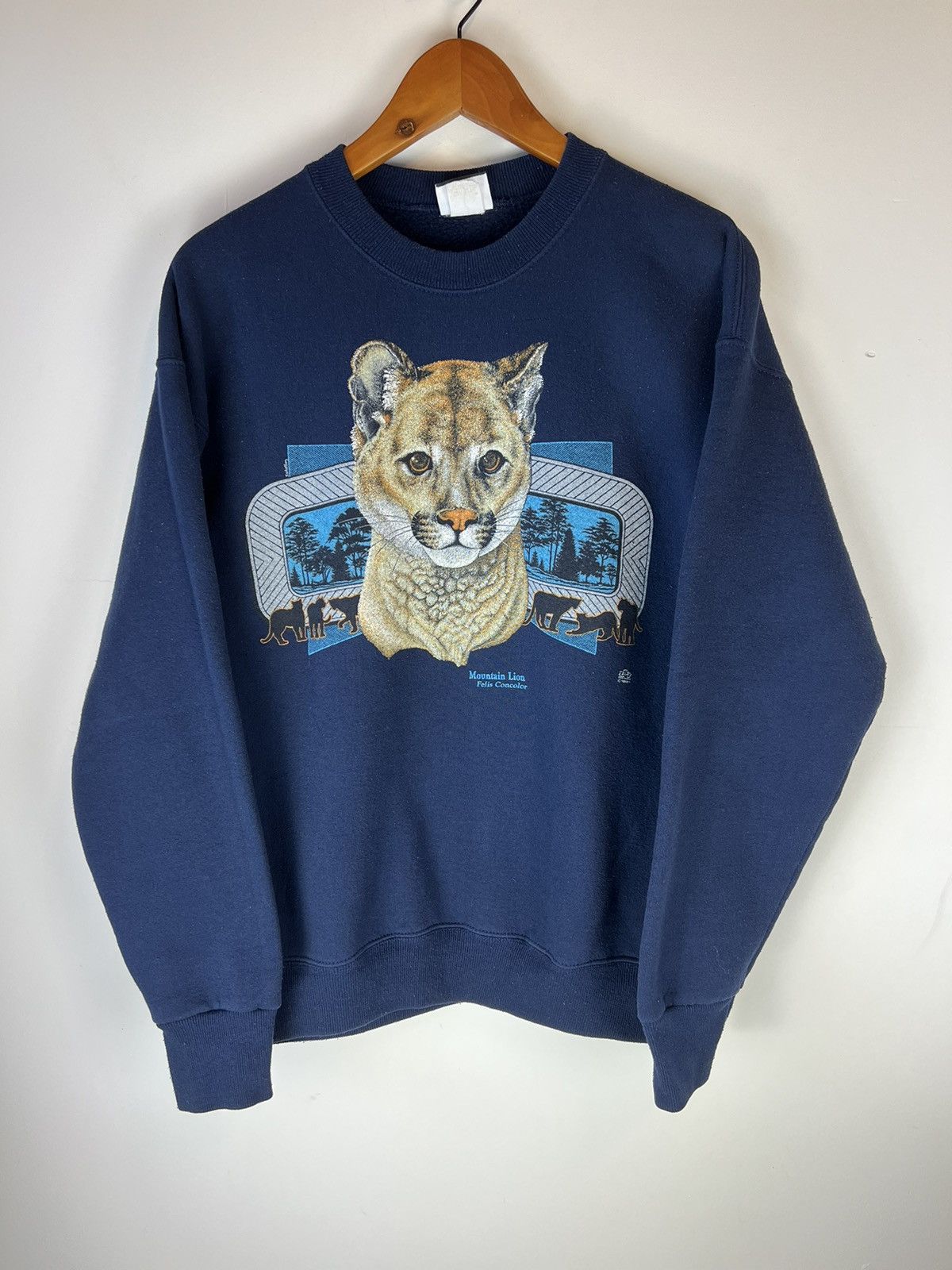 Lee Vintage Lee Sturdy Sweats Mountain Lion sweater crewneck Size US S / EU 44-46 / 1 - 1 Thumbnail