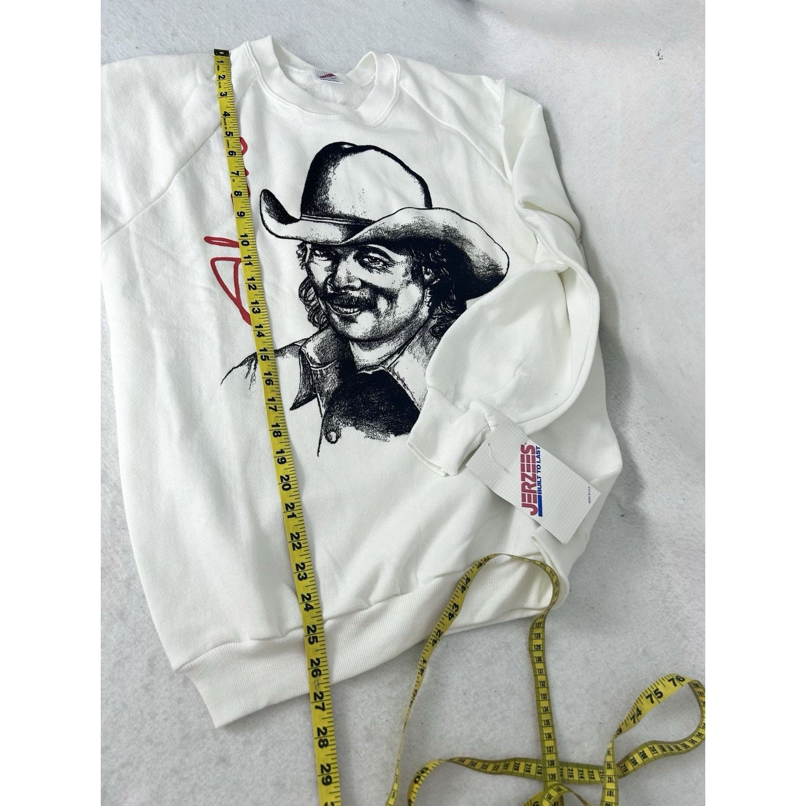 Jerzees VTG 90s Alan Jackson Country Pullover Sweatshirt Large NEW Size US L / EU 52-54 / 3 - 6 Thumbnail