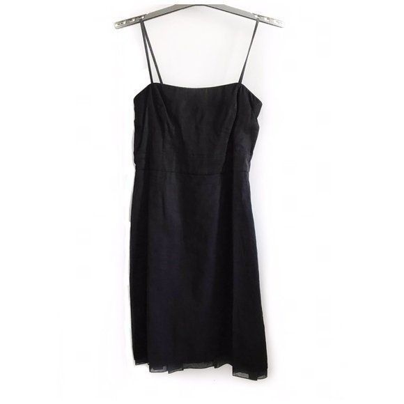 Jil Sander Vintage Jil Sander Black Cotton Chiffon Minimalist Dress D40 Size M / US 6-8 / IT 42-44 - 1 Thumbnail