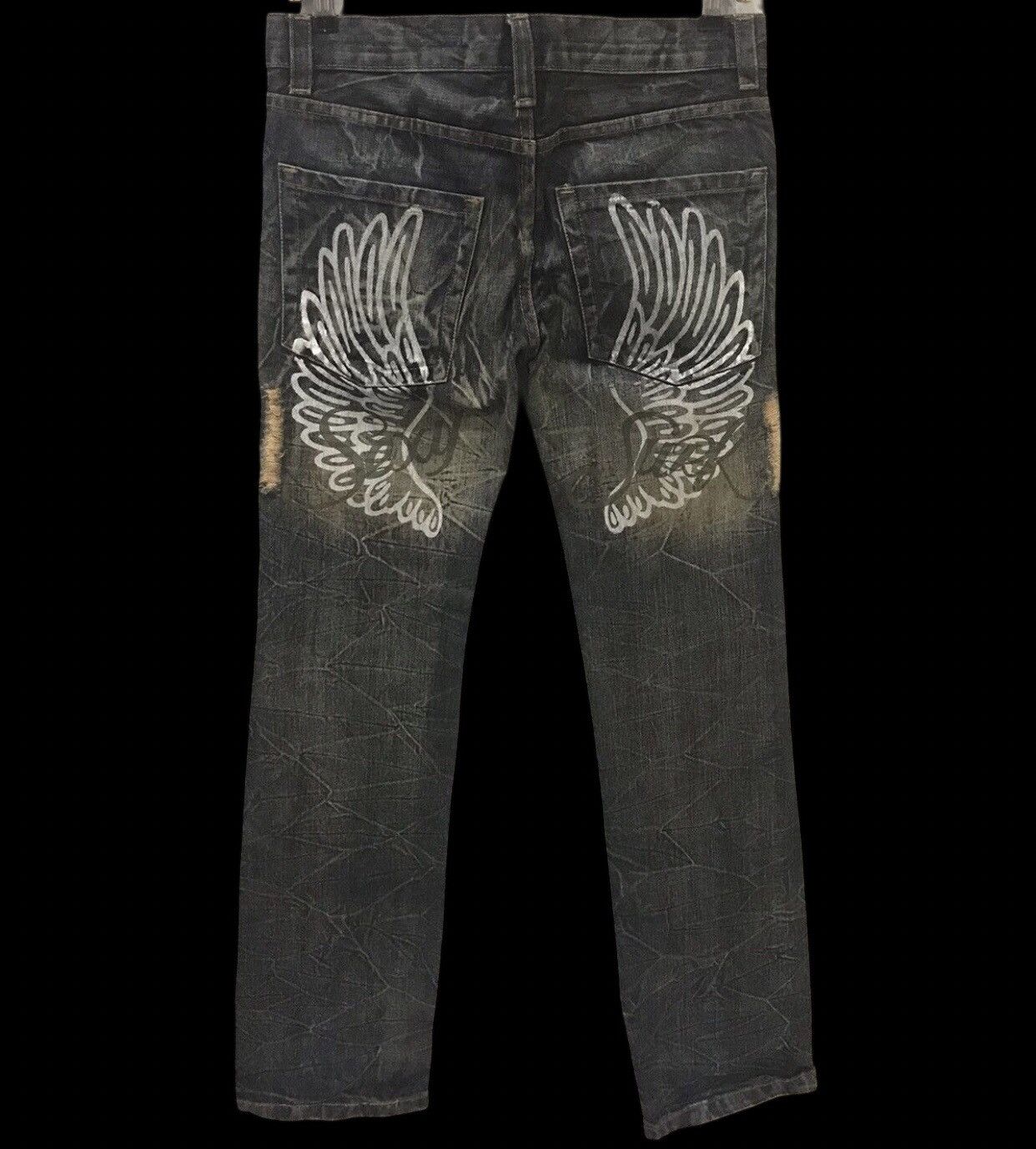 Seditionaries K.U.I Distressed Flare Denim Size US 32 / EU 48 - 1 Thumbnail