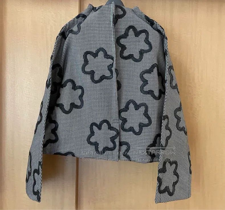 Comme des Garcons Comme Des Garcons Black Retro Houndstooth Two-Tone Top Size S / US 4 / IT 40 - 2 Thumbnail