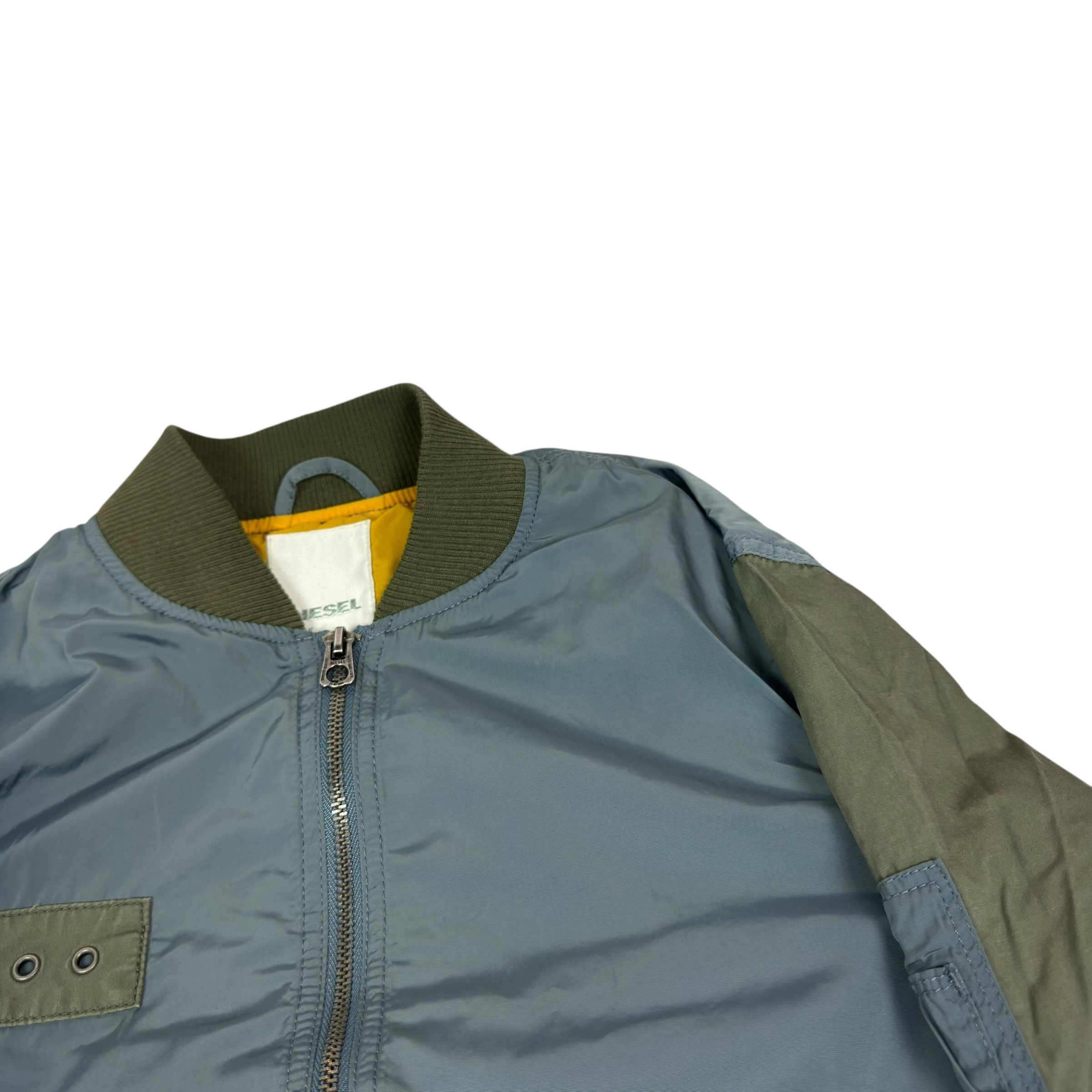 Diesel Diesel Green Gray Cotton Sea Of Style Bomber Jacket 2XL Size US M / EU 48-50 / 2 - 2 Thumbnail