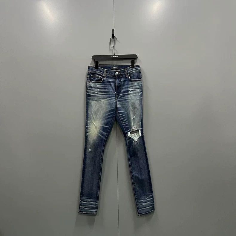Amiri Amiri Washed Out Hole Jeans Size US 32 / EU 48 - 1 Thumbnail