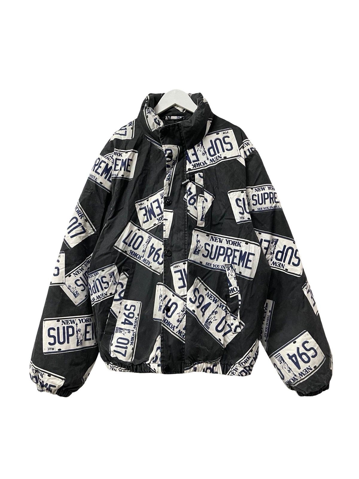 Supreme Supreme New York License Plate Puffy Jacket Size US L / EU 52-54 / 3 - 1 Thumbnail