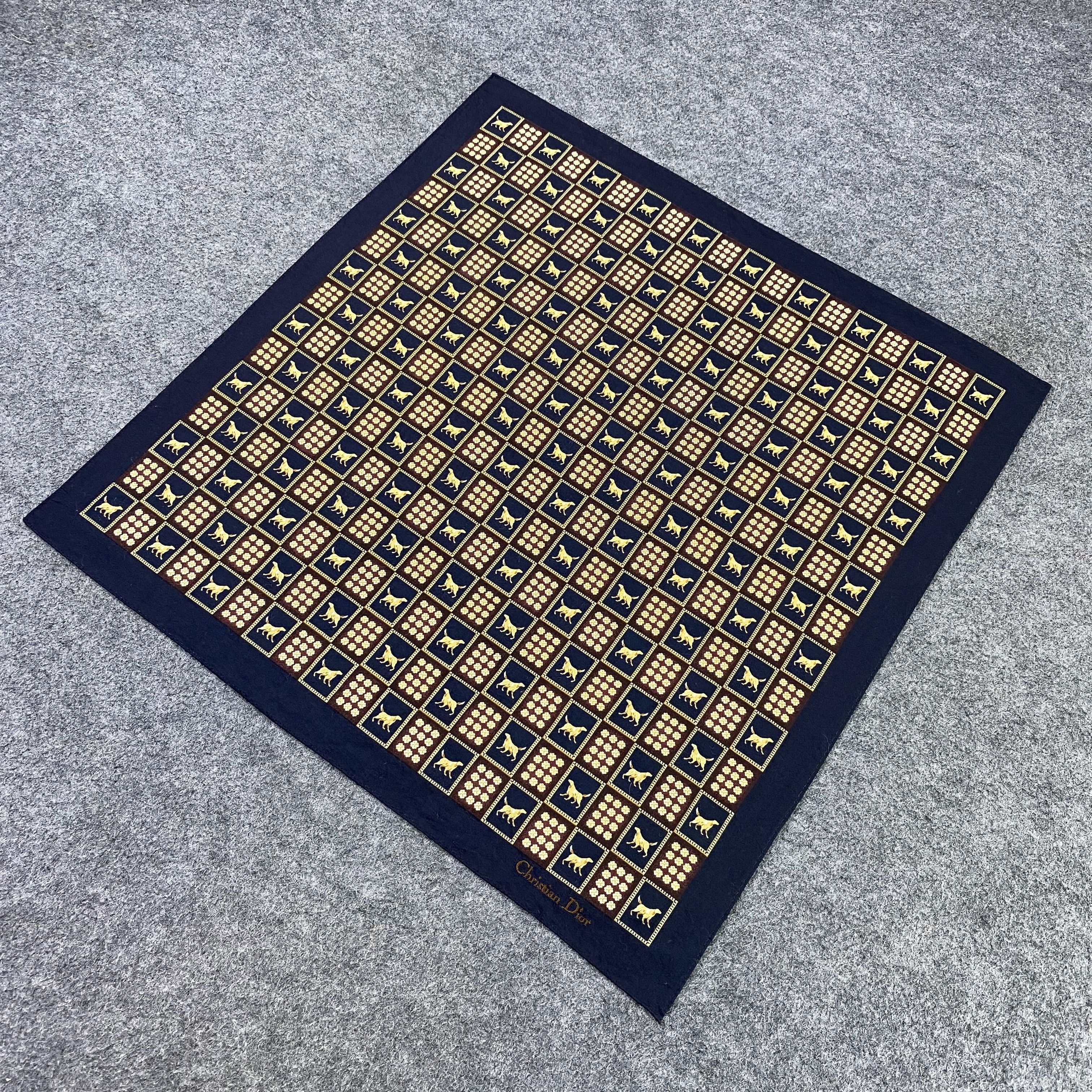 Vintage Christian Dior Handkerchief Neckerchief Bandana-B1908 Size ONE SIZE - 4 Thumbnail