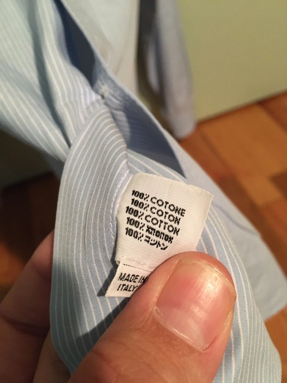 Lanvin Light Blue Formal Button Up Shirt Size US L / EU 52-54 / 3 - 5 Thumbnail