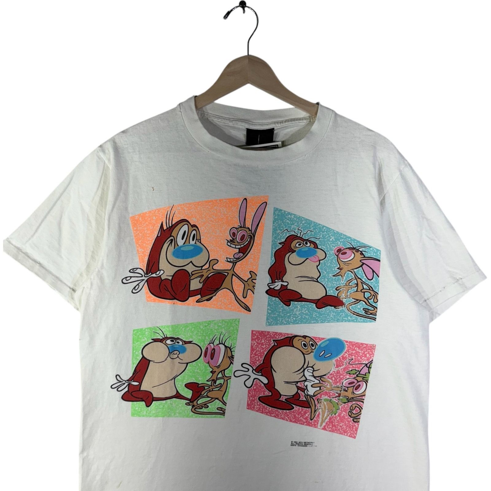 Changes Vintage Ren & Stimpy Cartoon Tee 90s Large Size US L / EU 52-54 / 3 - 2 Thumbnail