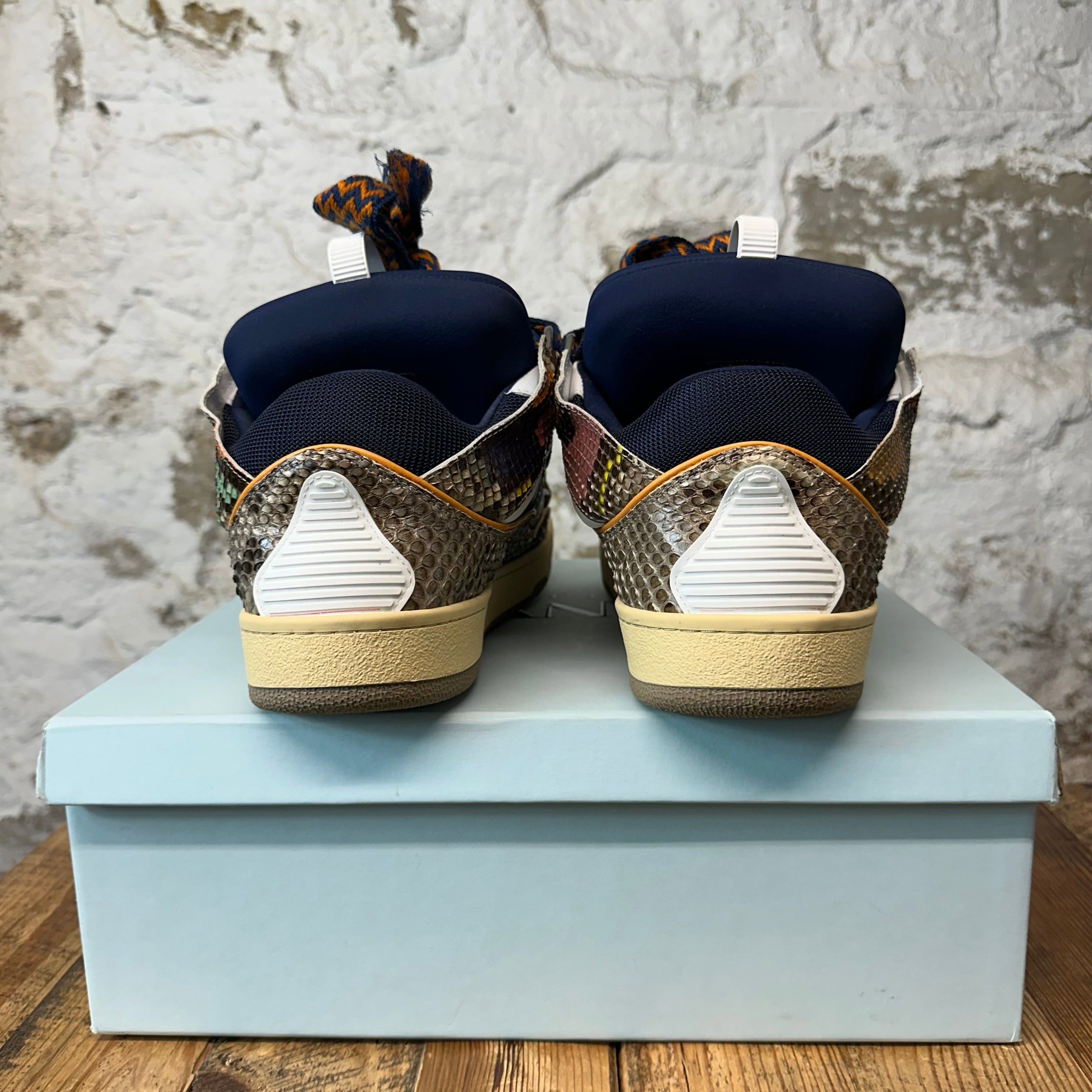 Lanvin Lanvin Curb Multicolor Snakeskin Sneaker Sz 12 (45) Size US 12 / EU 45 - 6 Thumbnail
