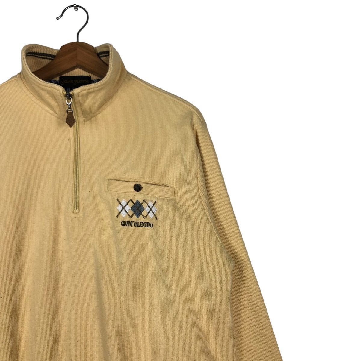 Japanese Brand VINTAGE HIGH COLLAR SWEATSHIRT GIANNI VALENTINO ISSEYMIYAKE Size US L / EU 52-54 / 3 - 4 Thumbnail