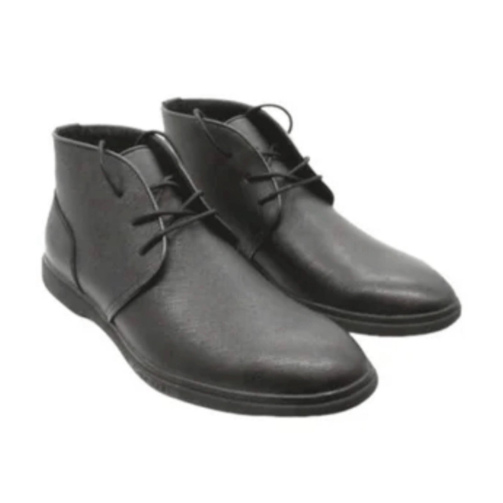 Calvin Klein Calvin Klein Black Leather Dress Boots Smith’ Shoes Size 10 Size US 10 / EU 43 - 1 Thumbnail