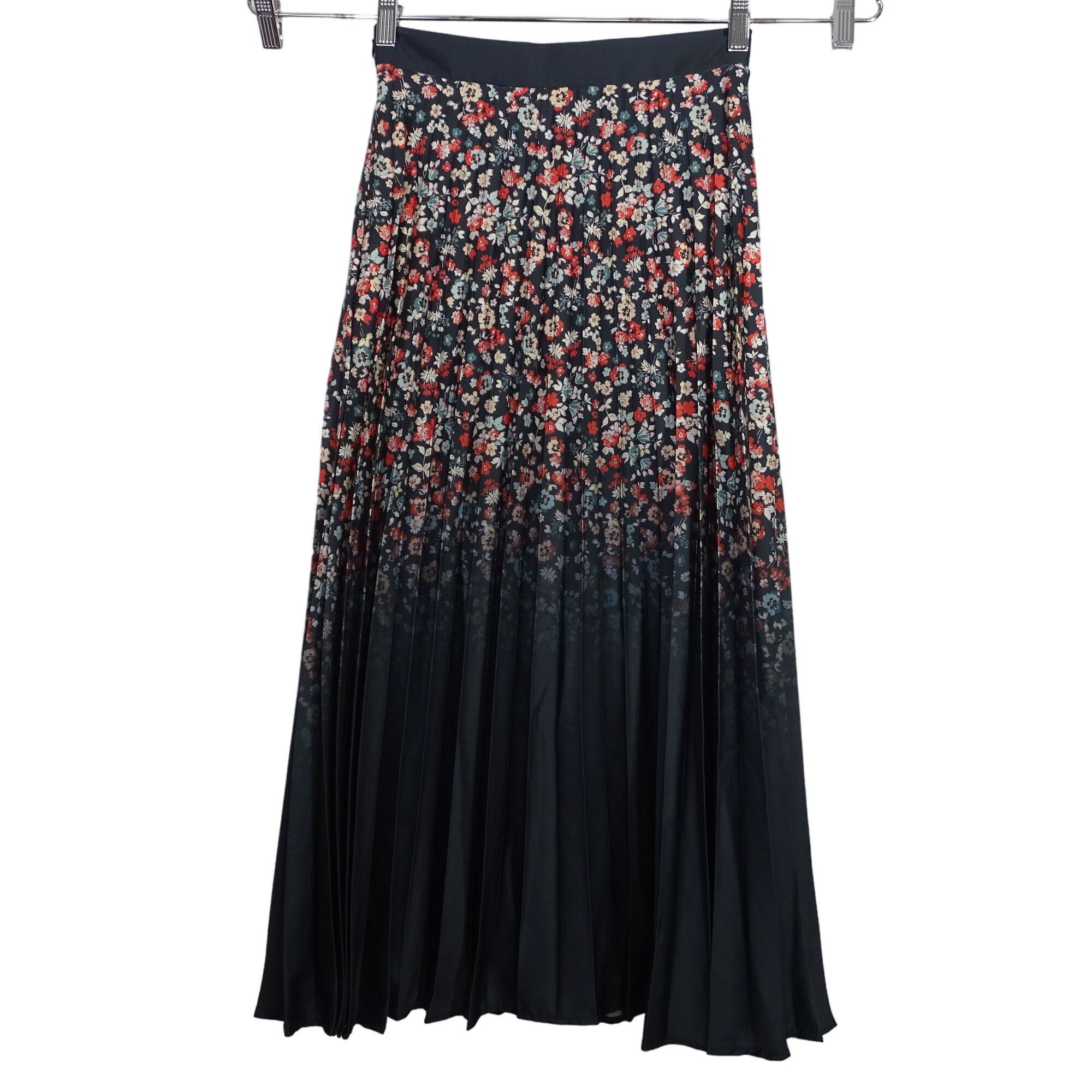Vintage Vtg Carlucci Floral Pleated Skirt Women Size EUR 38 US 6 Size 28" / US 6 / IT 42 - 3 Thumbnail