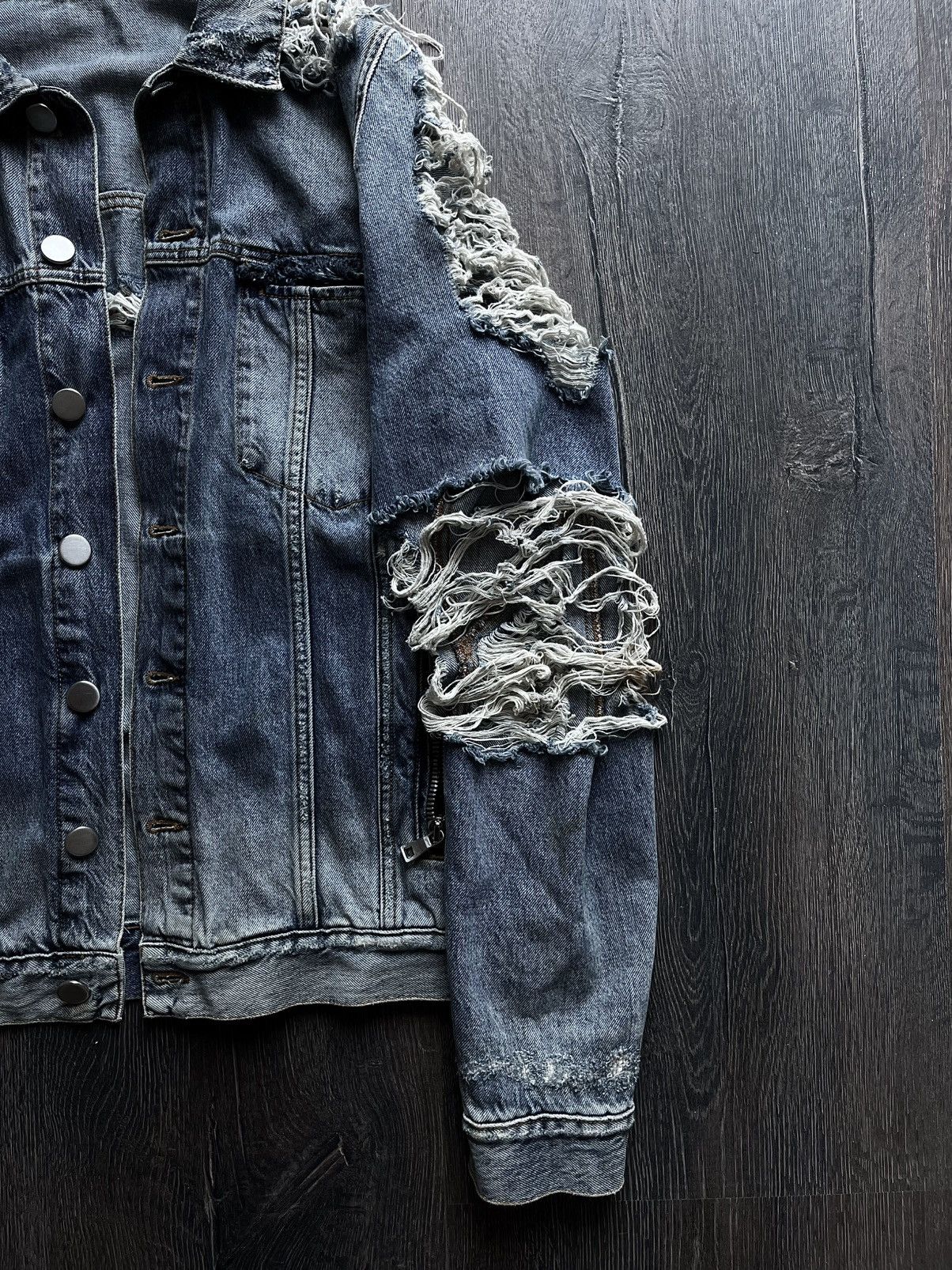 Balmain Balmain Destroyed Distressed Denim Jacket Size US M / EU 48-50 / 2 - 4 Thumbnail