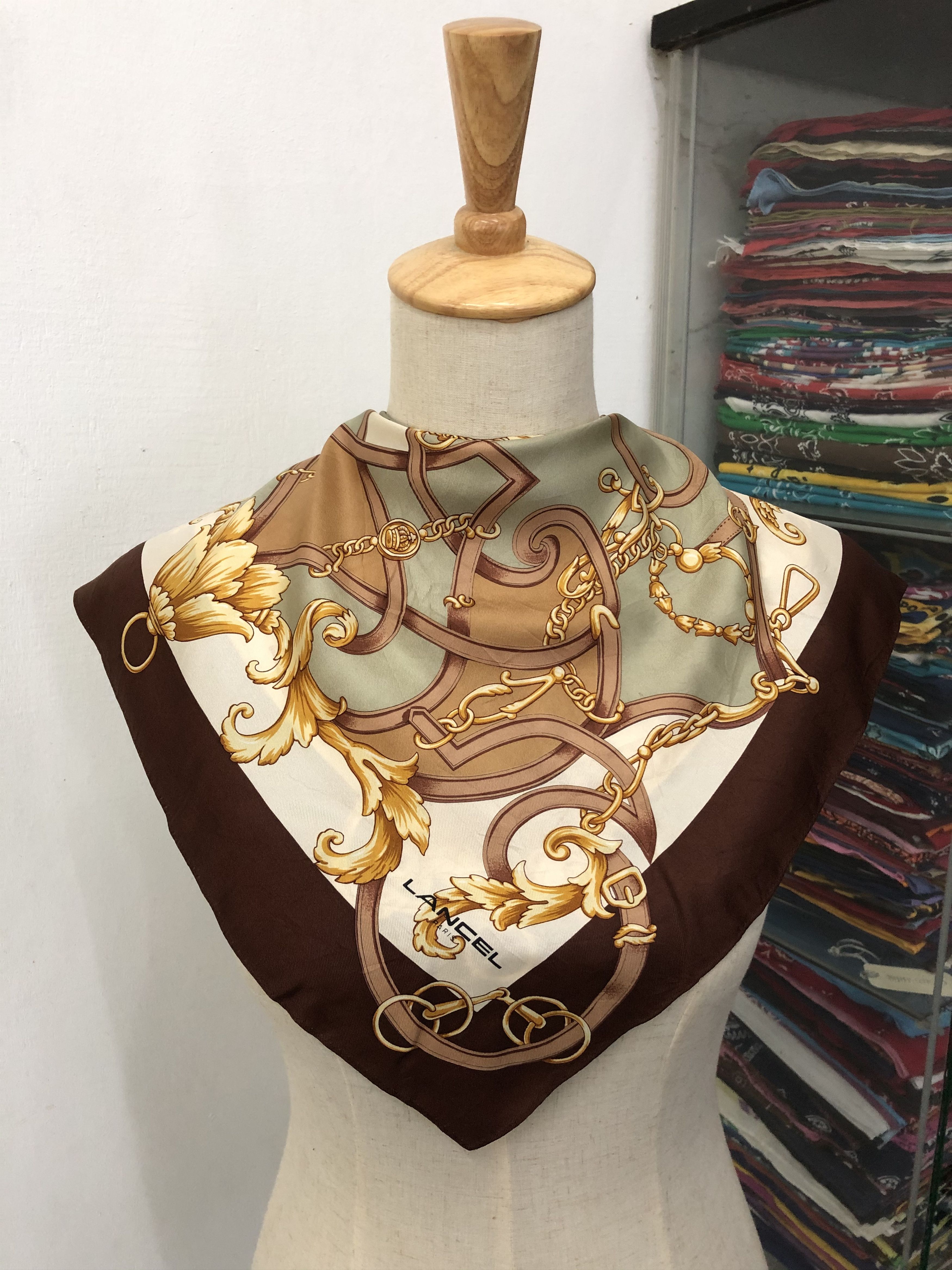 Lancel Vintage Lancel Silk Scarf Size ONE SIZE - 1 Thumbnail