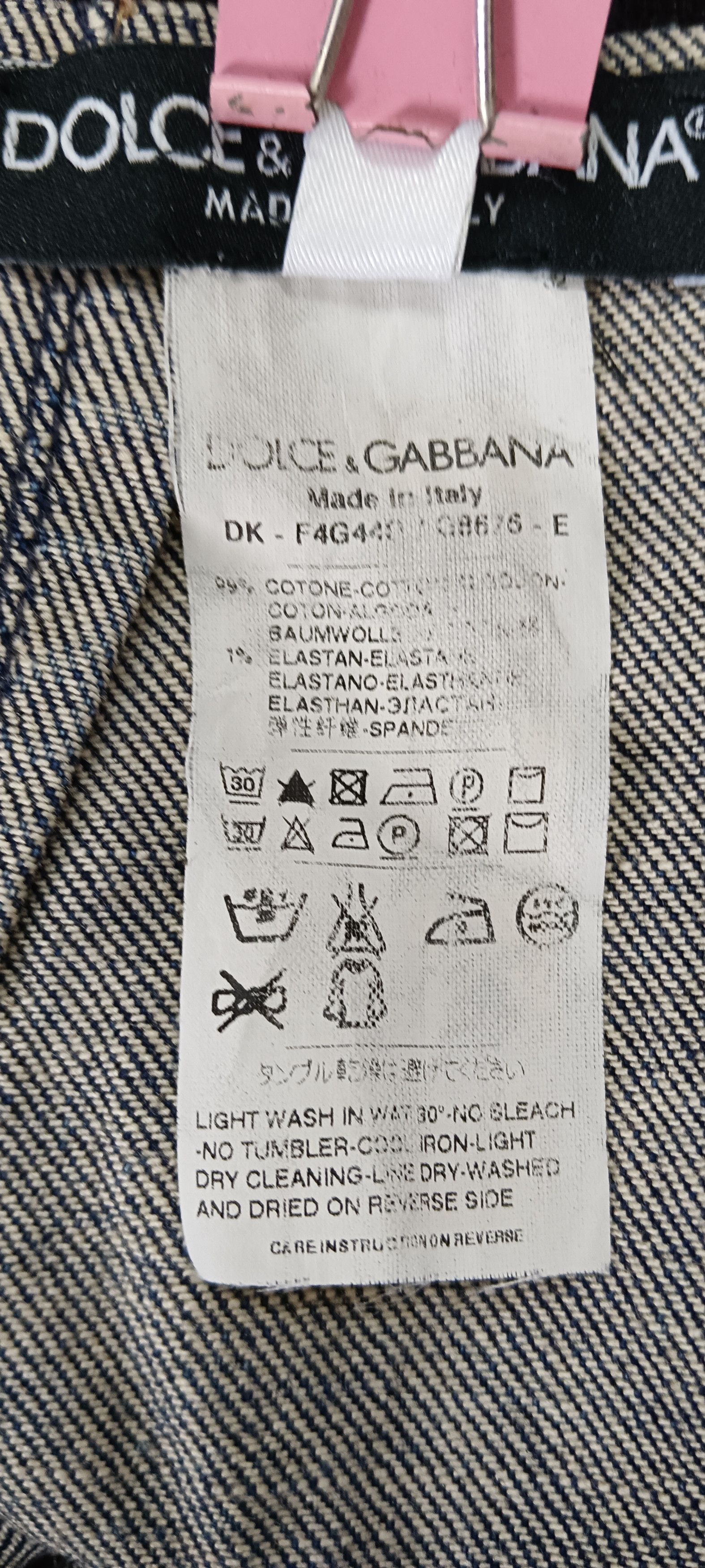 Dolce & Gabbana Dolce & Gabbana Denim Mini Skirt Size 24" / US 00 / IT 34 - 9 Thumbnail