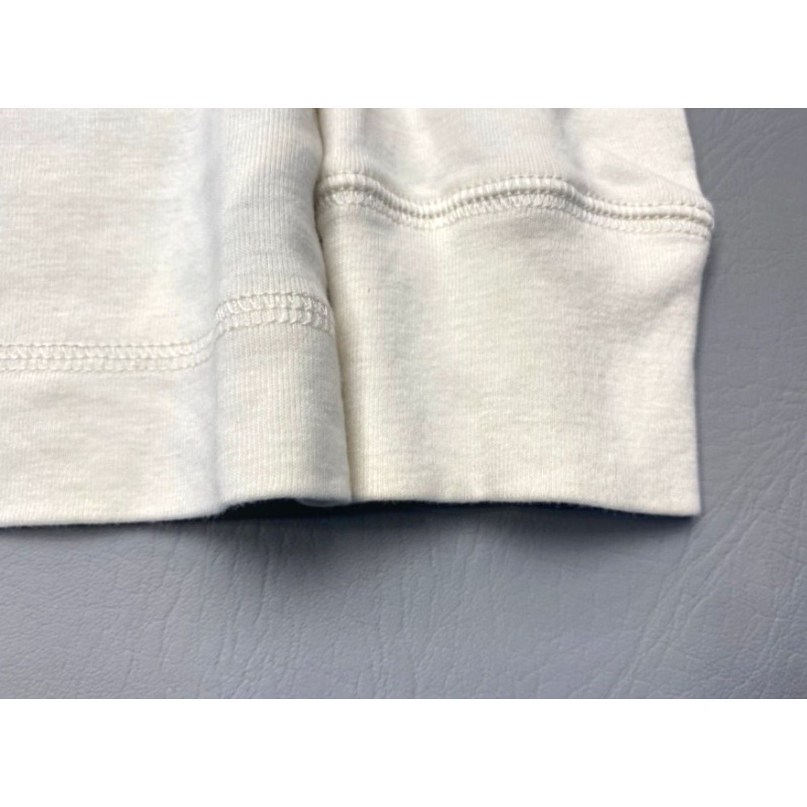 Ralph Lauren Lauren Ralph Lauren Shirt Top Medium Cream Long-Sleeve Elbow Pad Shoulder Zip Size M / US 6-8 / IT 42-44 - 4 Thumbnail