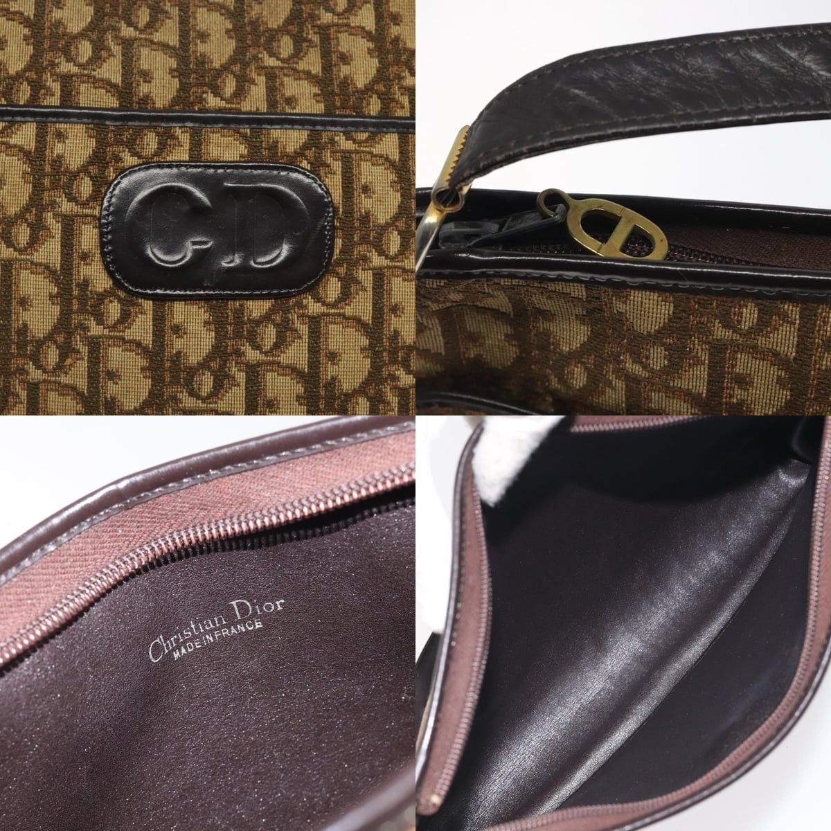 Dior DIOR Trotter Canvas Shoulder Bag Brown Size ONE SIZE - 11 Thumbnail