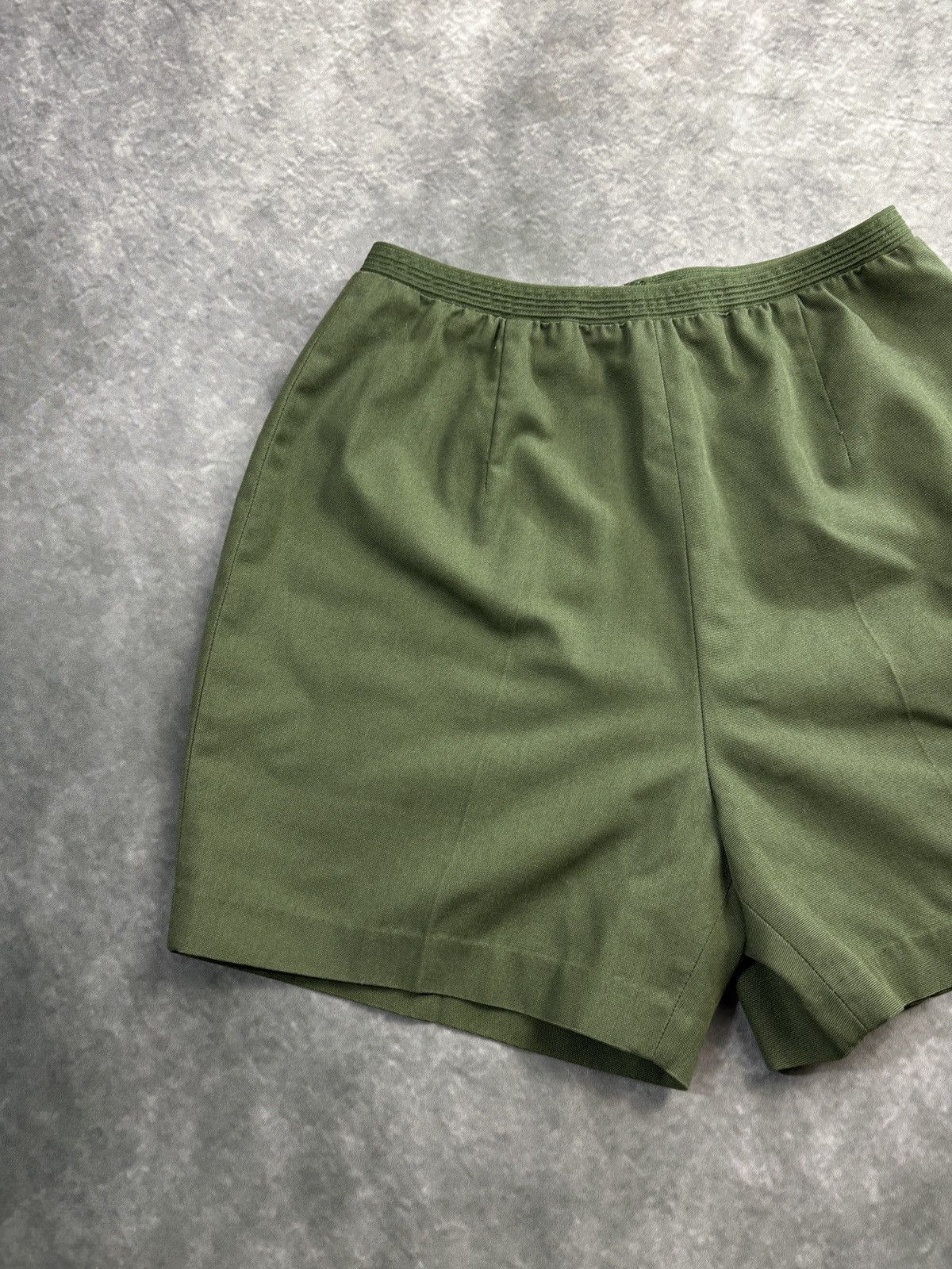 Vintage 1970s Womens Shorts Vintage Summer Koret Perma Press Backzip Size 36" / US 14 / IT 50 - 8 Thumbnail