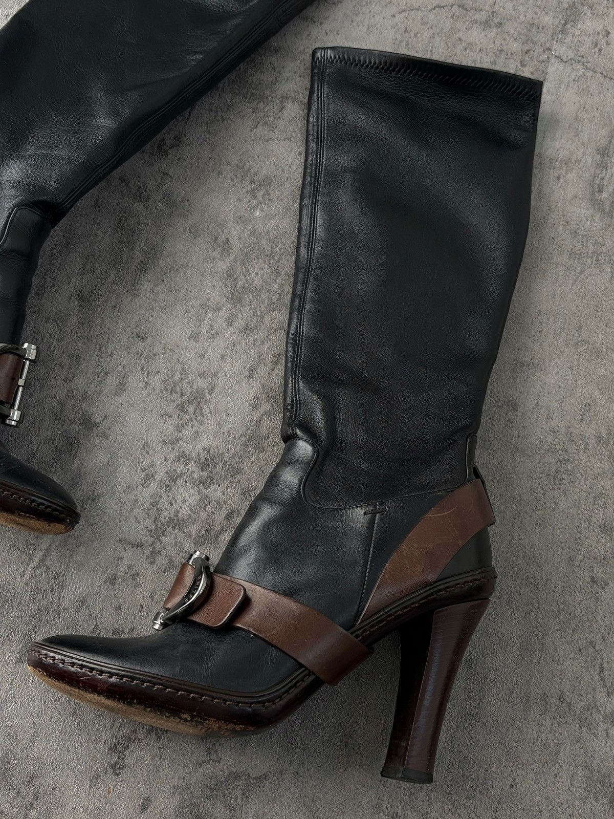 Celine Celine Riding Leather Boots Long Length Size US 8 / IT 38 - 3 Thumbnail