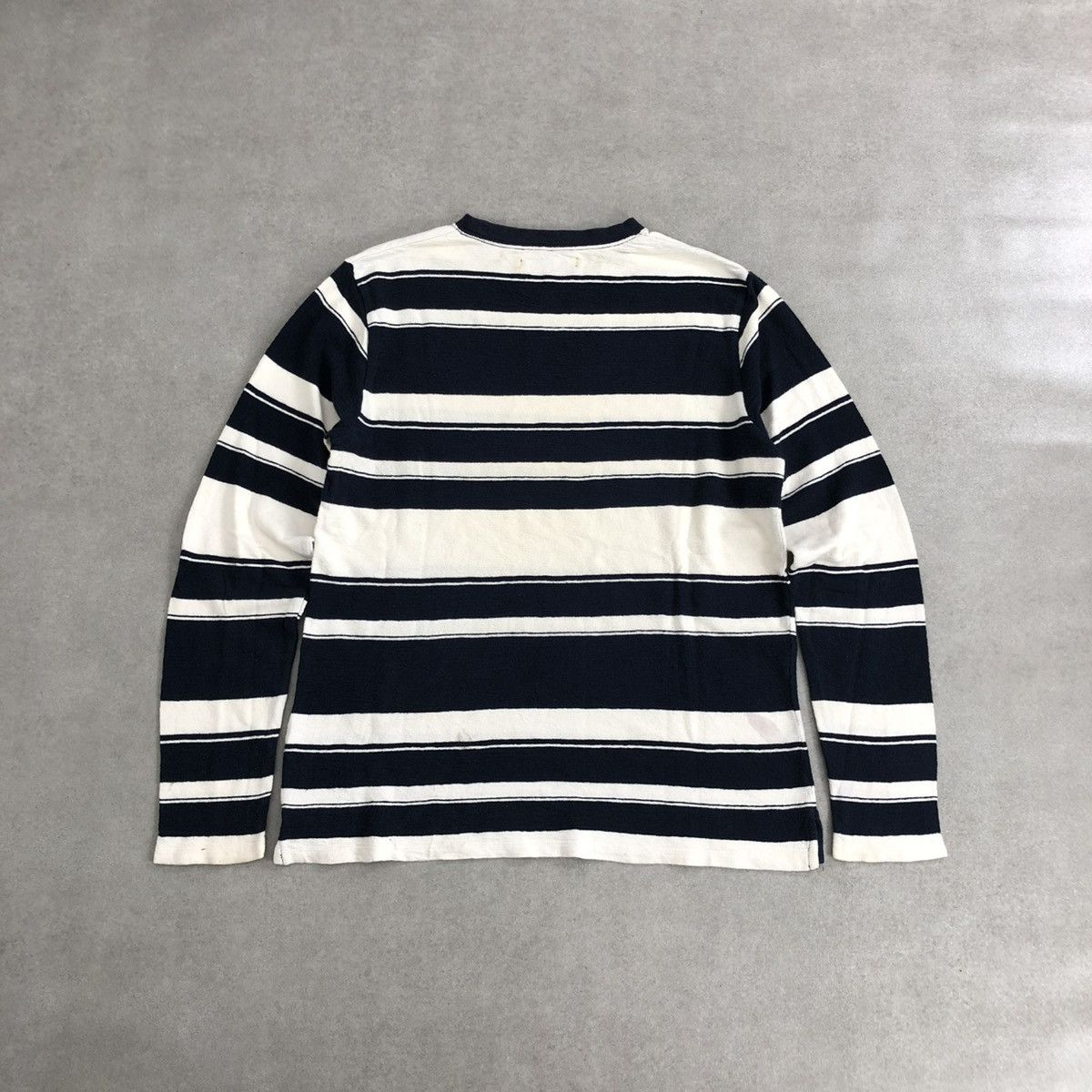 Issey Miyake × Tete Homme Vintage Tete Homme by Issey Miyake Striped Sweatshirt Size US M / EU 48-50 / 2 - 11 Thumbnail
