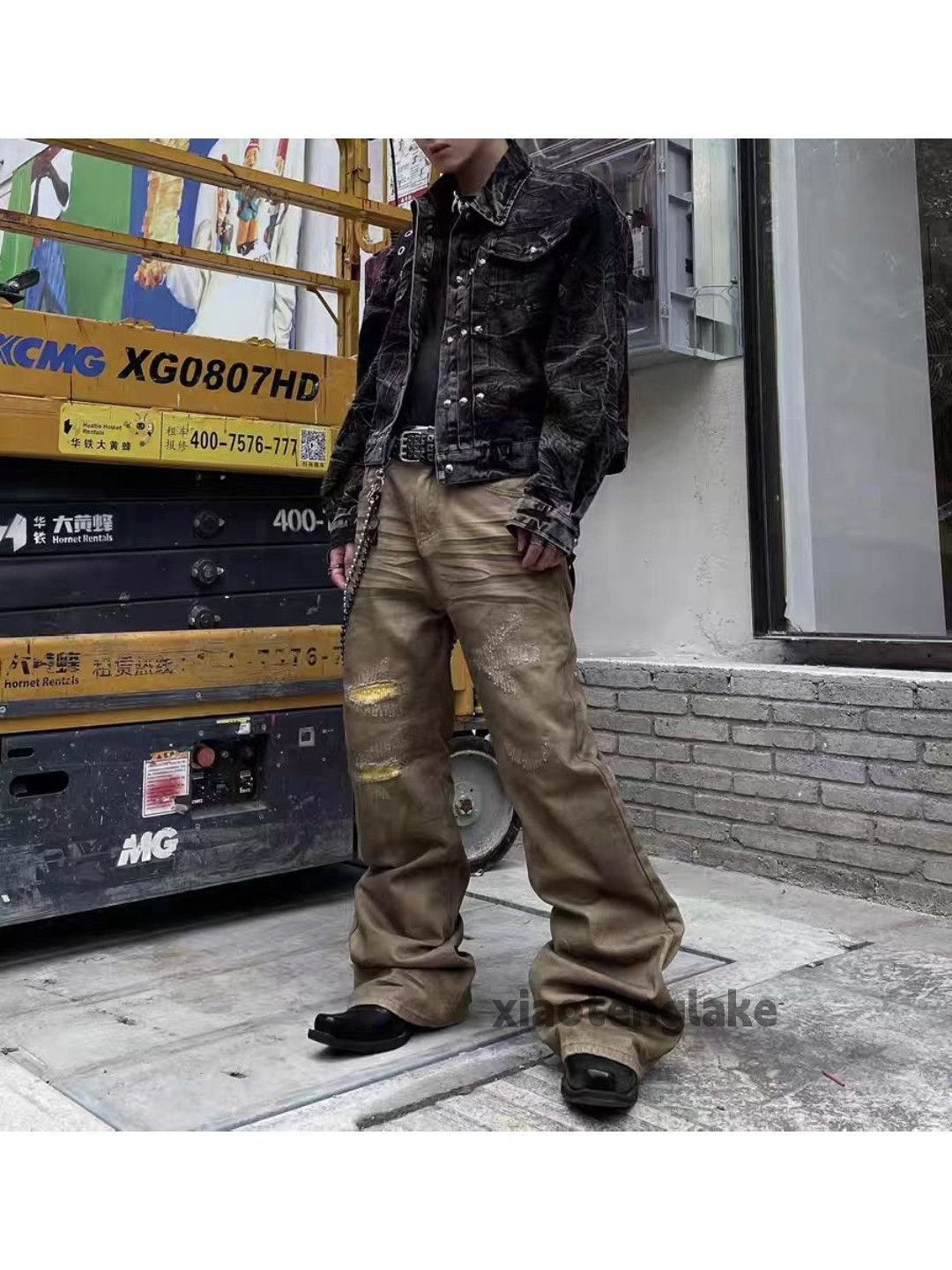 Designer × Jean × Vintage Unisex utility punk yuppie bootcut flared grunge jeans Size US 32 / EU 48 - 4 Thumbnail