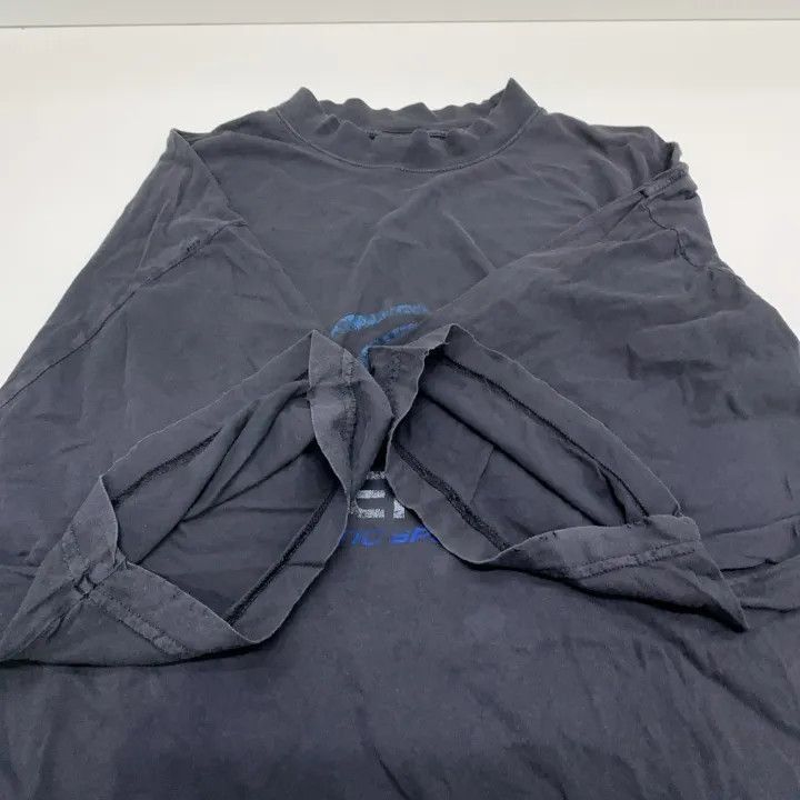 Balenciaga Balenciaga FW23 Distressed Logo Print T-Shirt 0079-2507 Size US XS / EU 42 / 0 - 4 Thumbnail