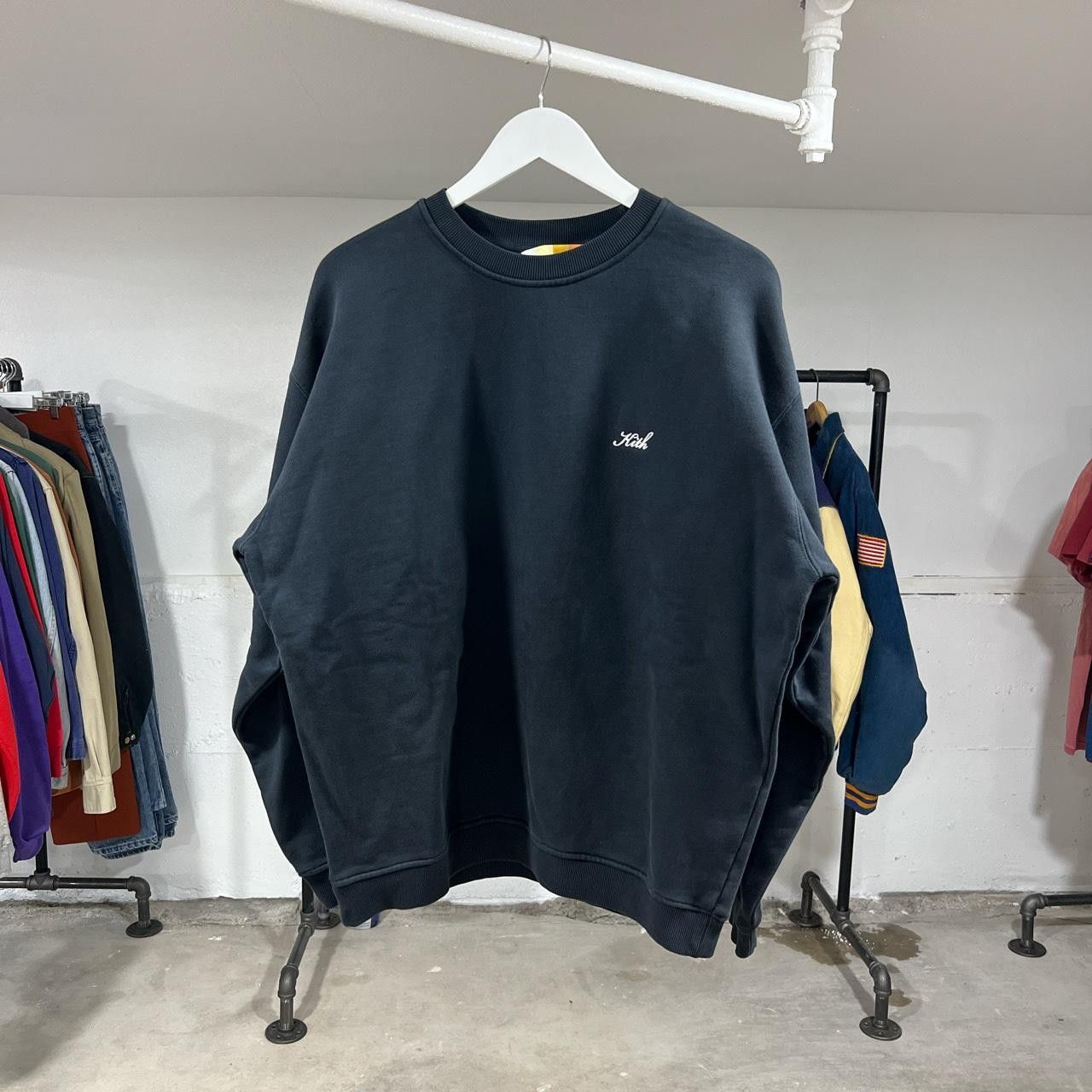 image of Kith Fw22 Paisley Bandana Sweatshirt in Black, Men's (Size Medium)