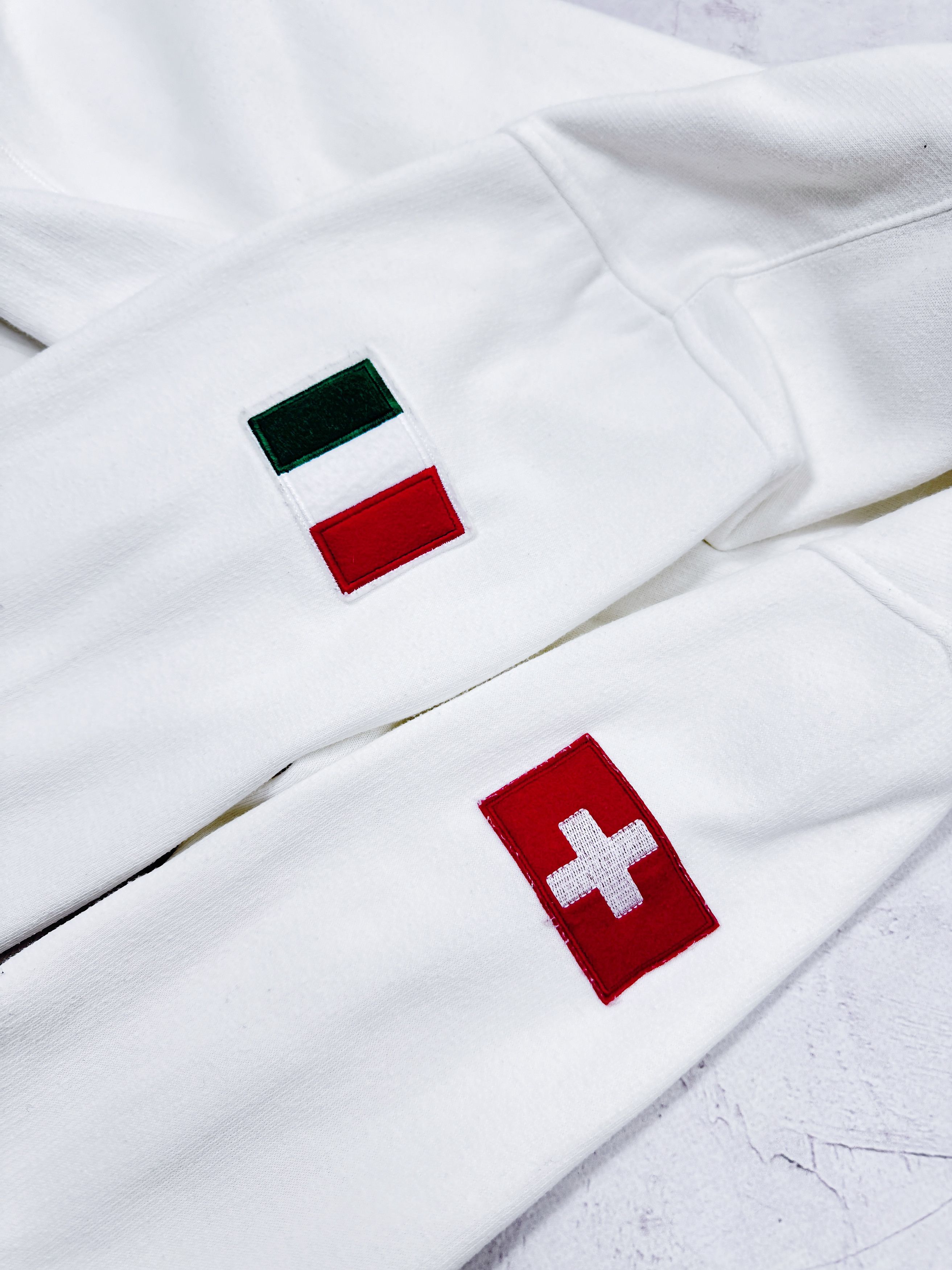 NASCAR × Vintage Fiat Sweatshirt Full Zip Italy & Swiss Flag Size US XL / EU 56 / 4 - 11 Thumbnail