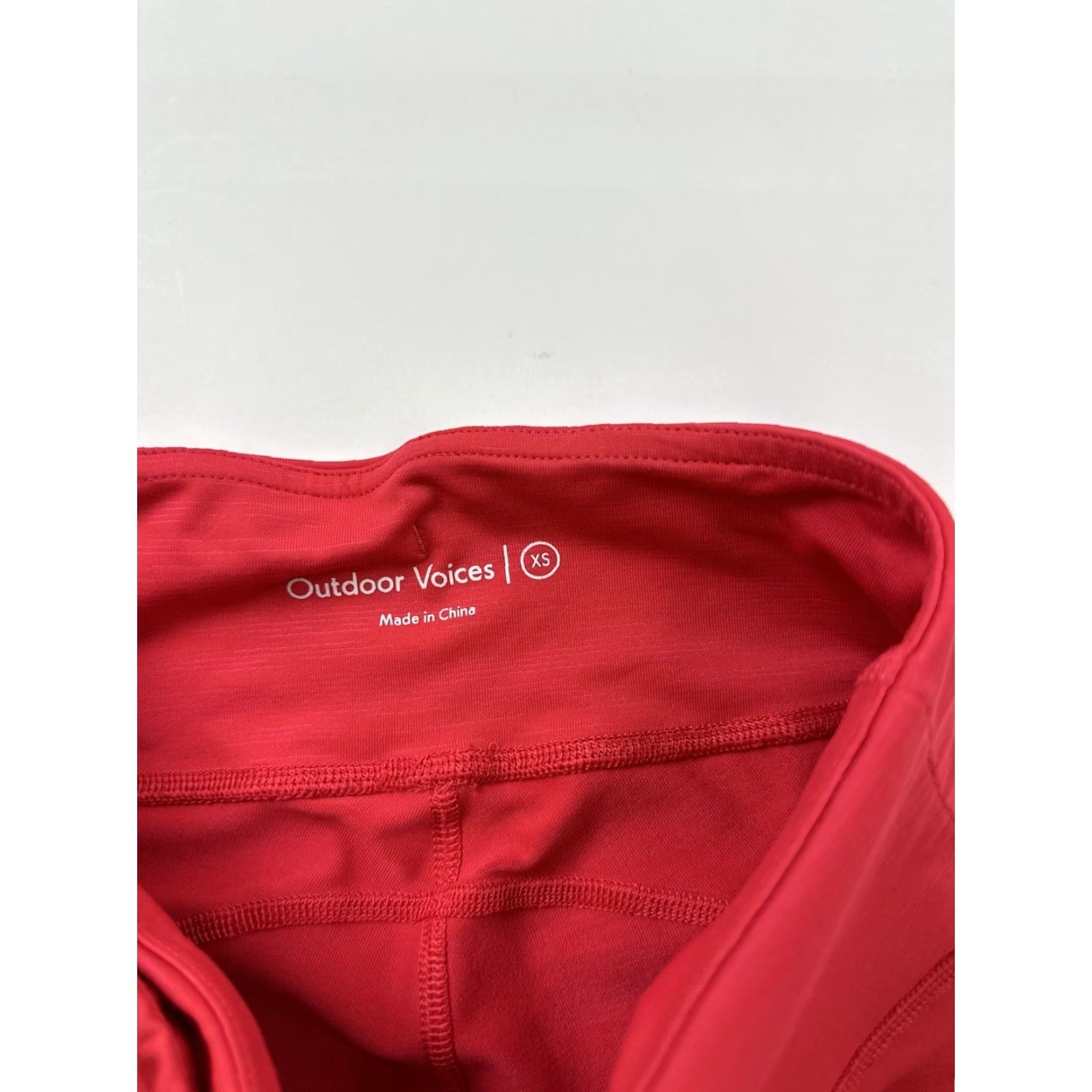 Outdoor Voices Outdoor Voices Leggings Women XS Red Activewear Compression Leggings Fitness Hiking Mens Women Girl? Size 26" / US 2 / IT 38 - 3 Thumbnail