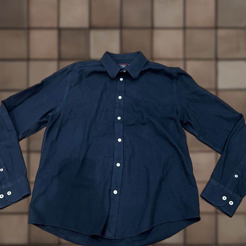 UNTUCKit UNTUCKit Black Button-Up Shirt Large Mens Long Sleeve 100% Cotton Classic Size US L / EU 52-54 / 3 - 1 Thumbnail