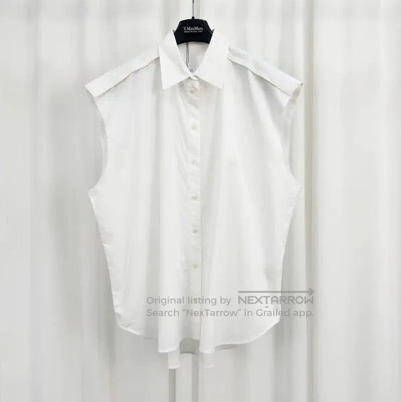 Acne Studios Acne Studios Stylish White Sleeveless Shirt. Size US XXS / EU 40 - 1 Thumbnail