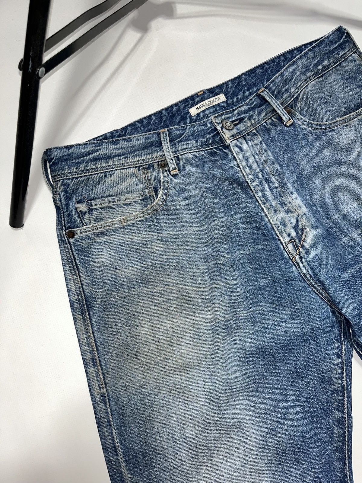 Levi's Made & Crafted VTG Japan Levi’s Made&Crafted big E taper salvadge jeans Size US 34 / EU 50 - 4 Thumbnail