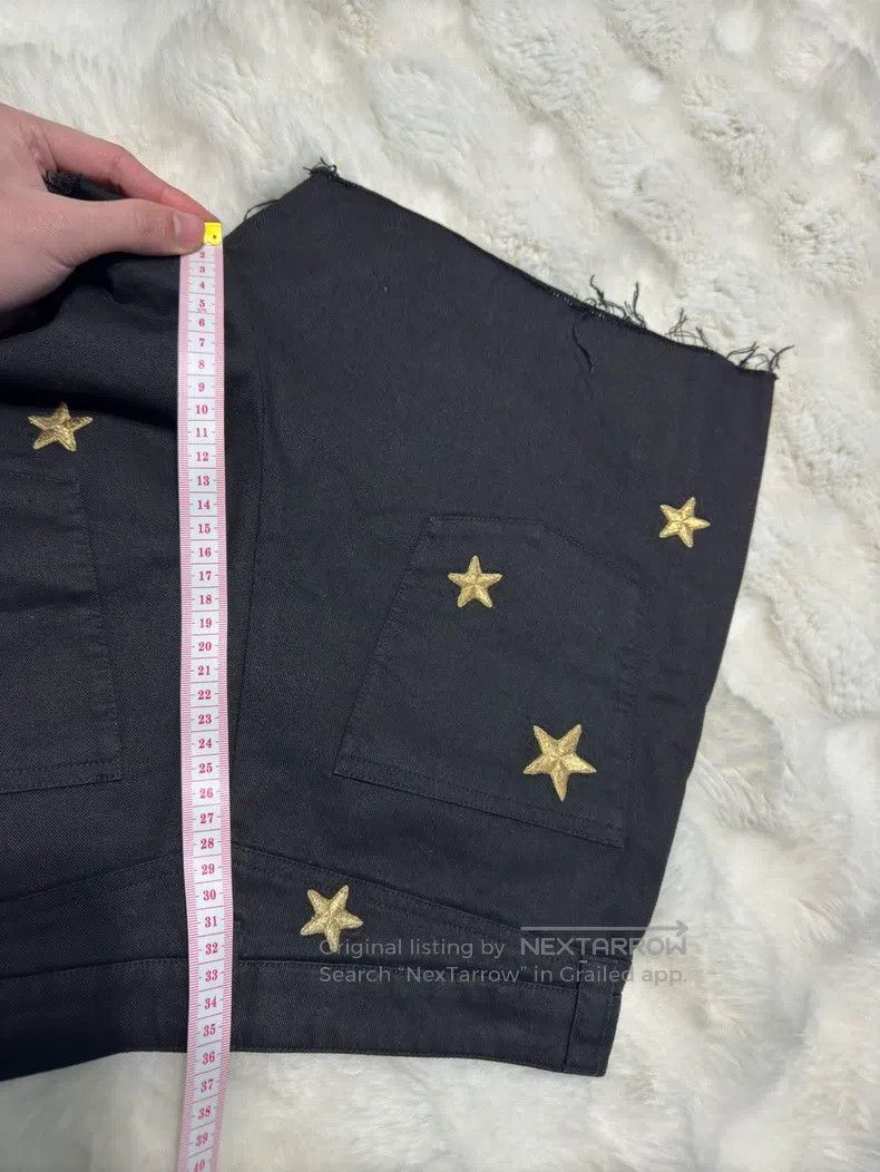 Saint Laurent Paris Saint Laurent Paris Star embroidery women's denim shorts Size 37" - 8 Thumbnail