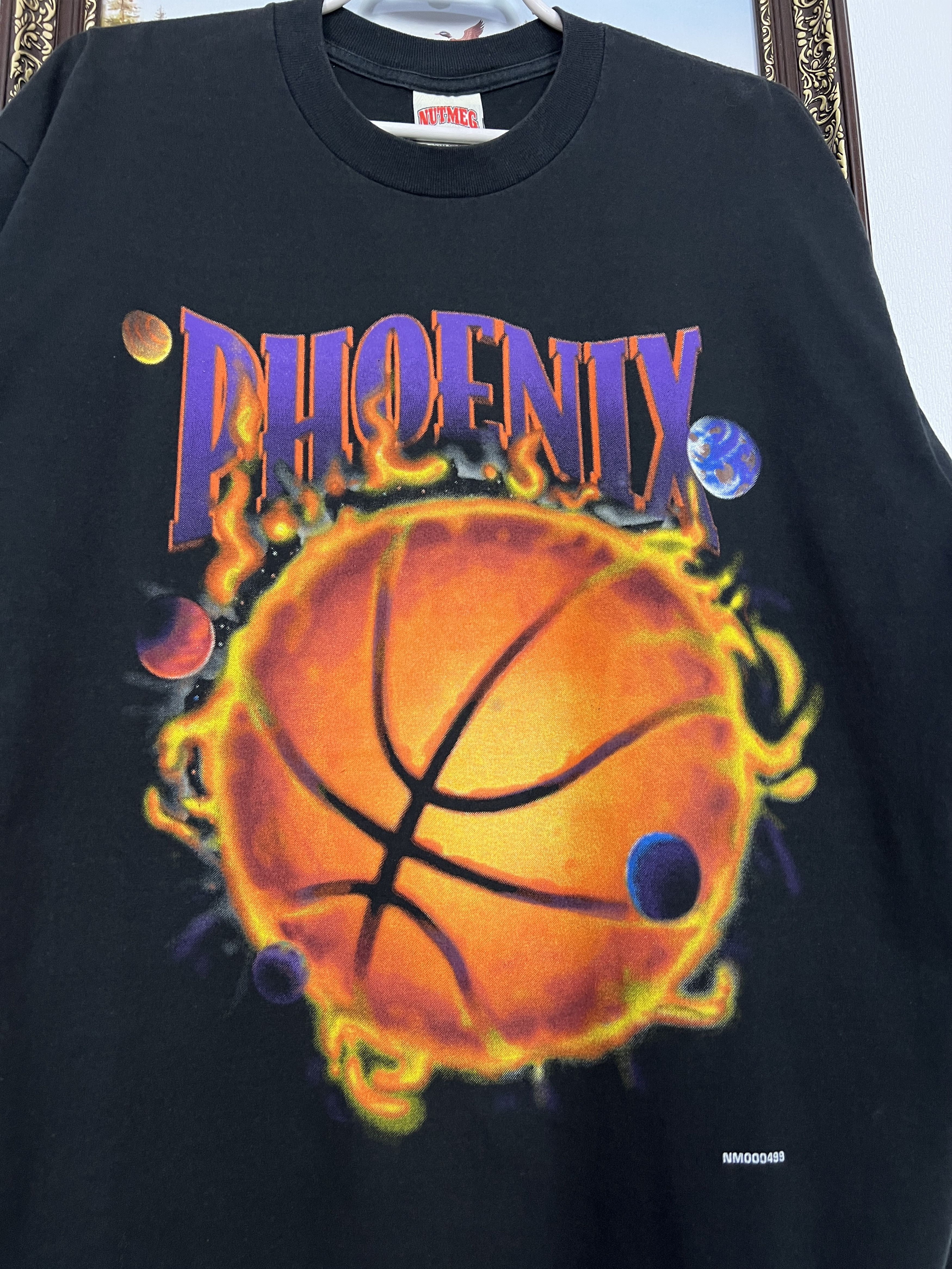 Nutmeg Vintage 90's Phoenix Suns Over Print NBA Shirt Jersey Rare Size US XL / EU 56 / 4 - 3 Thumbnail