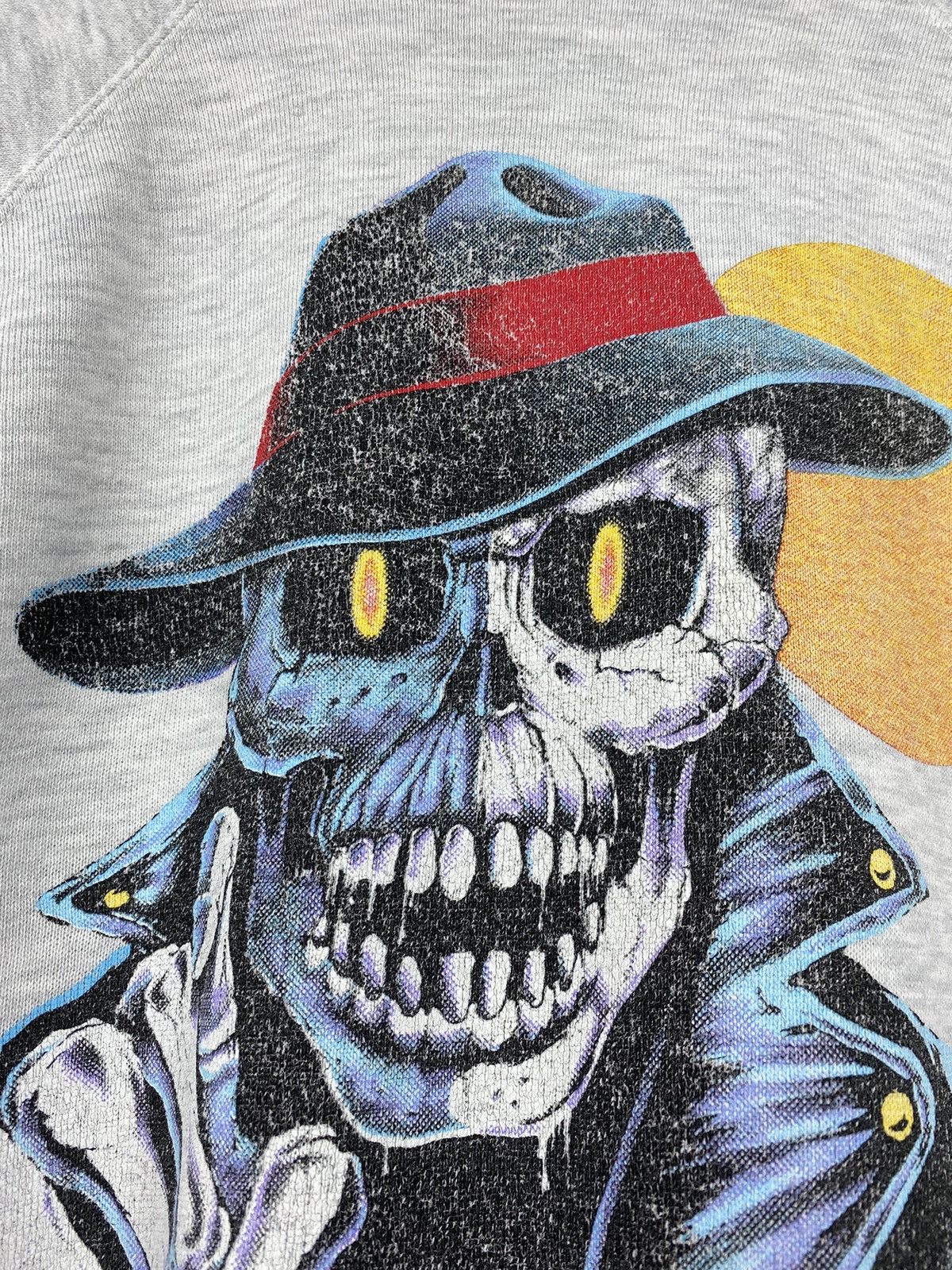 Vintage You Got A Problem With That? Sweatshirt Skull Y2K