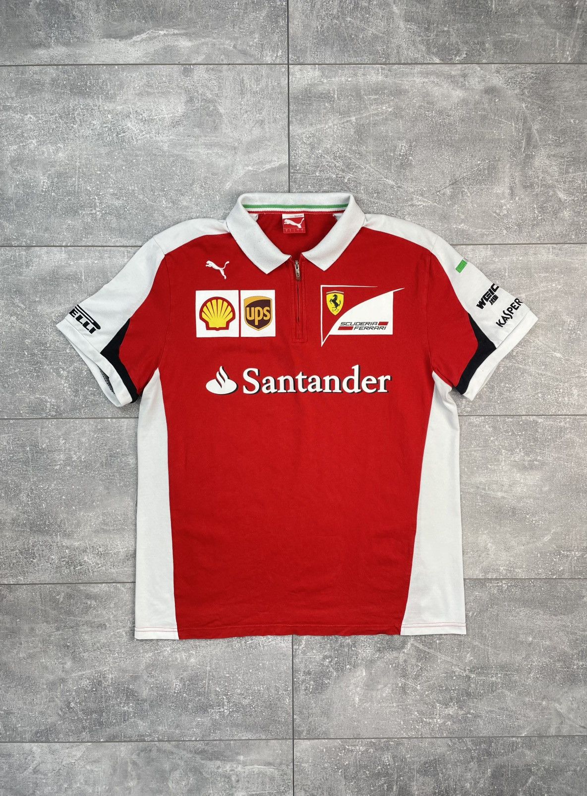 Formula 1 Puma Racing Ferrari Polo T-shirt Santander Formula 1 Size US L / EU 52-54 / 3 - 1 Thumbnail