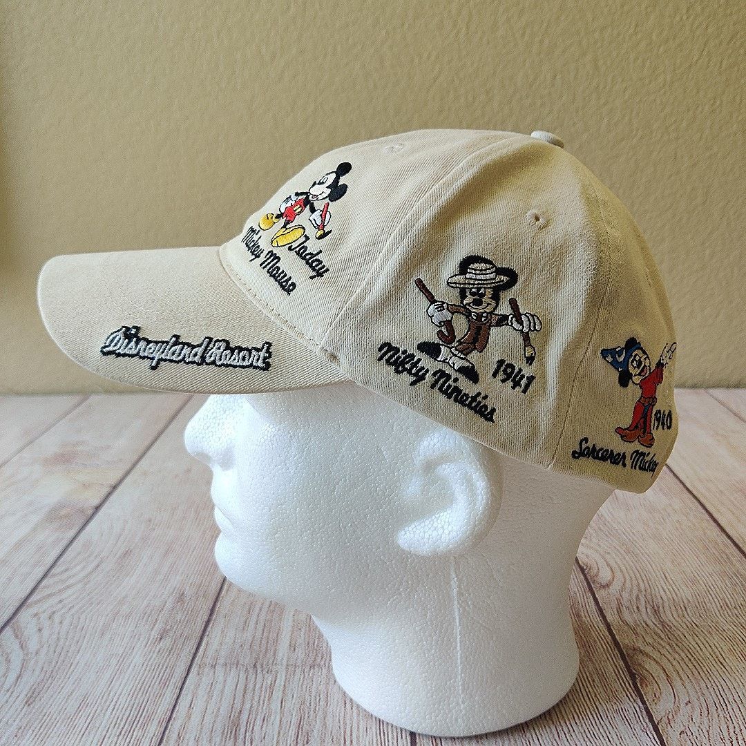 Disney Vintage Y2K history Mickey embroidered adult baseball cap Size ONE SIZE - 3 Thumbnail