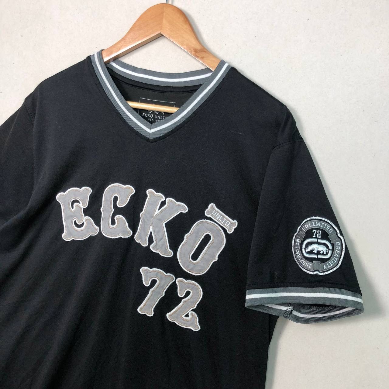 Ecko Unltd. Cyber Y2K ECKO UNLTD 72 Black Hockey Jersey Size US L / EU 52-54 / 3 - 4 Thumbnail