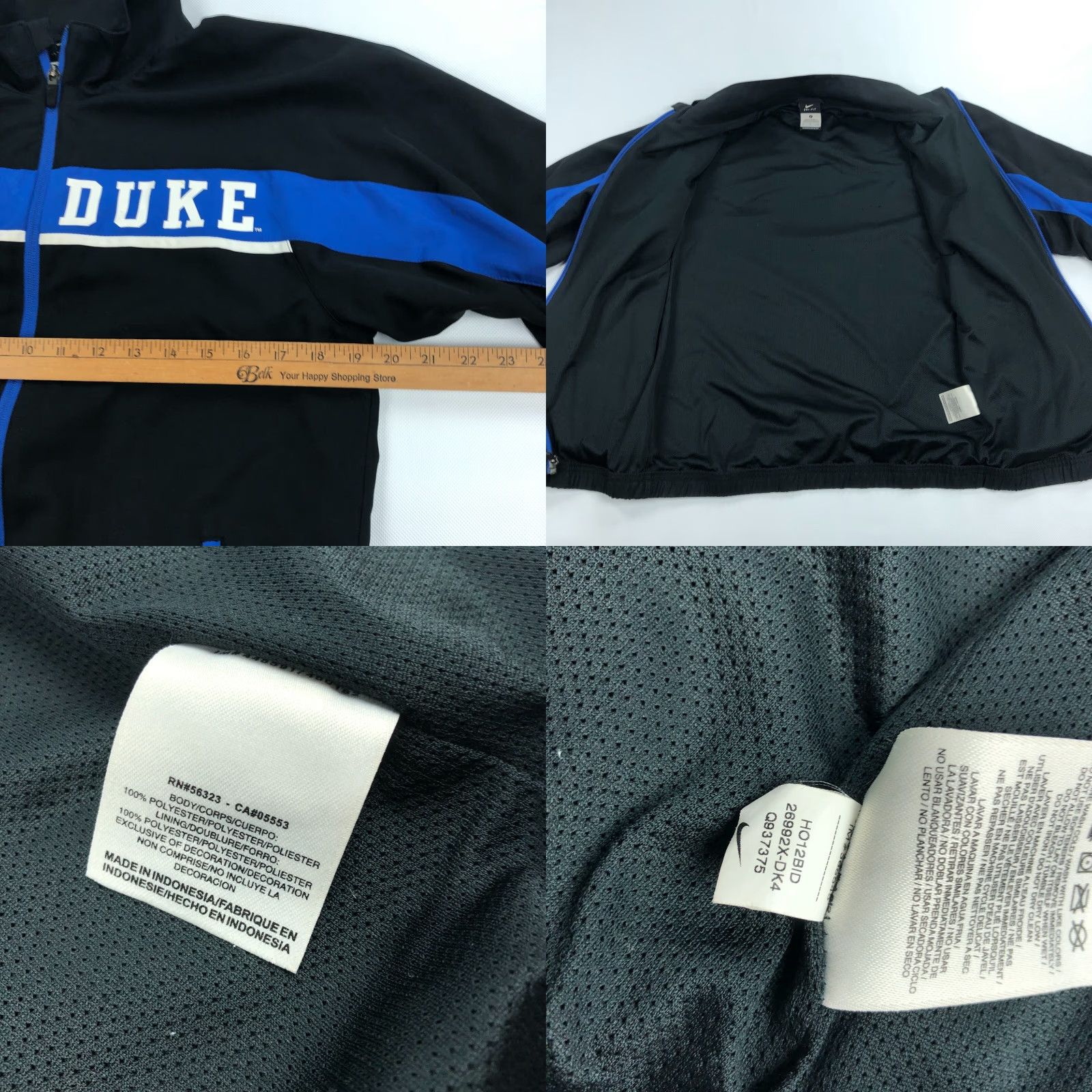 Nike Nike Elite Jacket Mens Small Duke University Full Zip Track Jacket Size US S / EU 44-46 / 1 - 8 Thumbnail