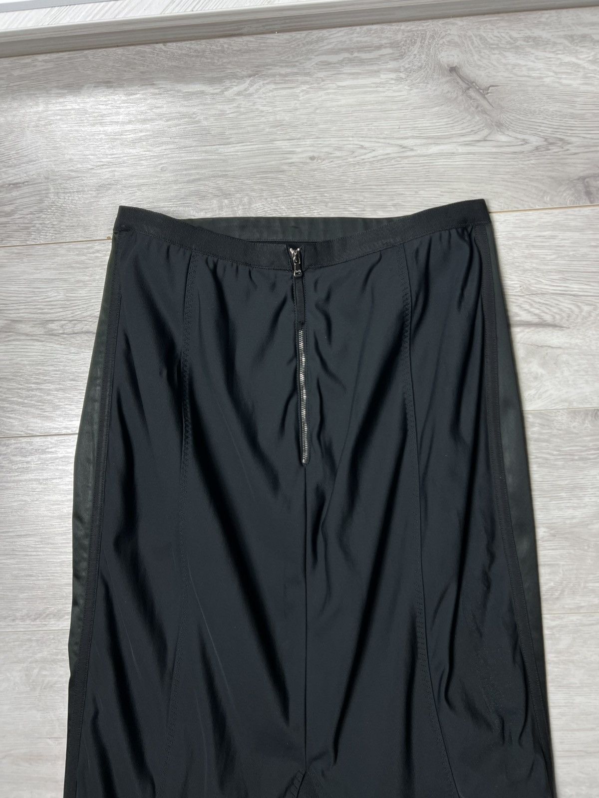 Dolce & Gabbana Dolce & Gabbana Black Satin Pencil Skirt D&G Size IT46 Size 32" / US 10 / IT 46 - 8 Thumbnail