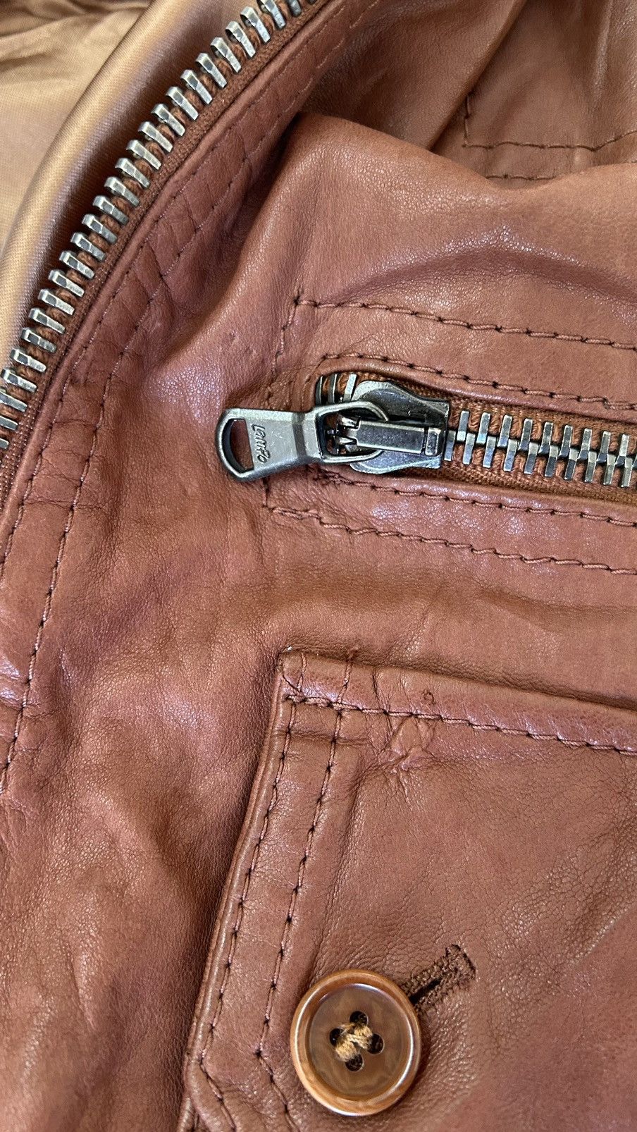Prps PRPS LEATHER BIKER MADE IN ITALY Size US L / EU 52-54 / 3 - 5 Thumbnail