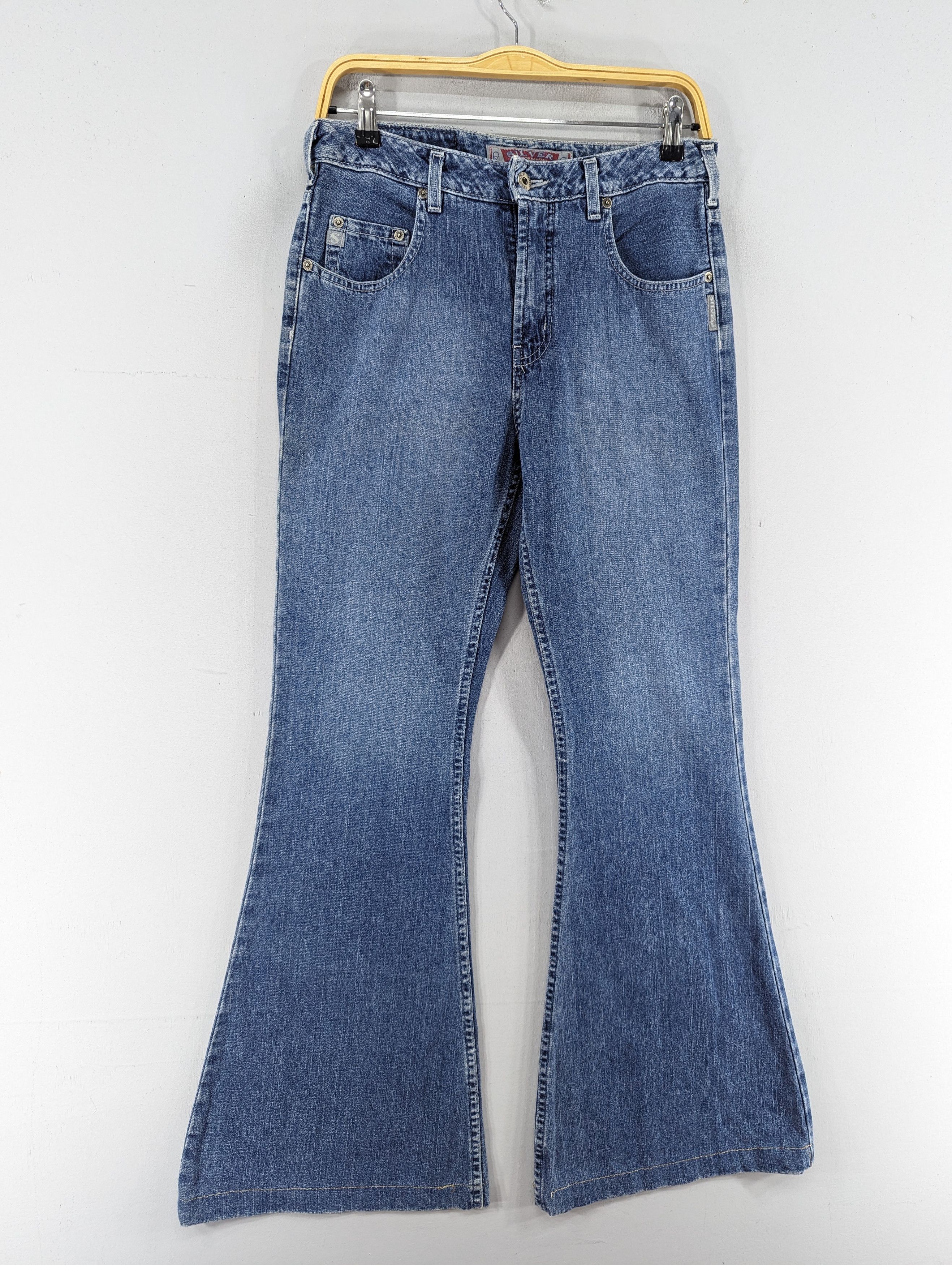 If Six Was Nine Silver Jeans Women Flare Denim Blue Bootcut Jean Size 29" - 3 Thumbnail