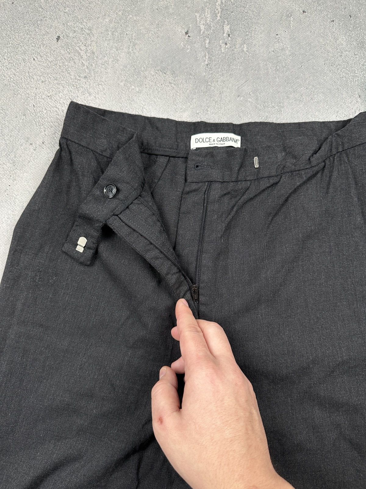 Dolce & Gabbana Vintage Dolce & Gabbana Wool Straight Trousers Made in Italy Size US 30 / EU 46 - 3 Thumbnail