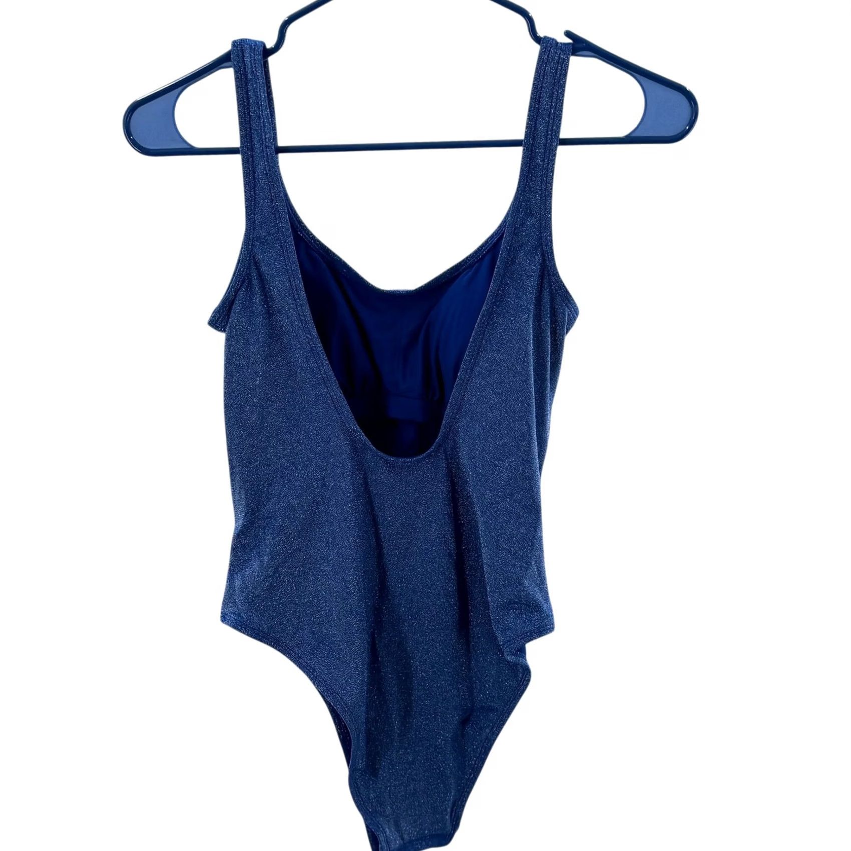 Vintage No Boundaries One Piece Swimsuit Blue Sparkle Shimmer Bodysuit Cheeky NWT S Women Beach Summer Size S / US 4 / IT 40 - 3 Thumbnail