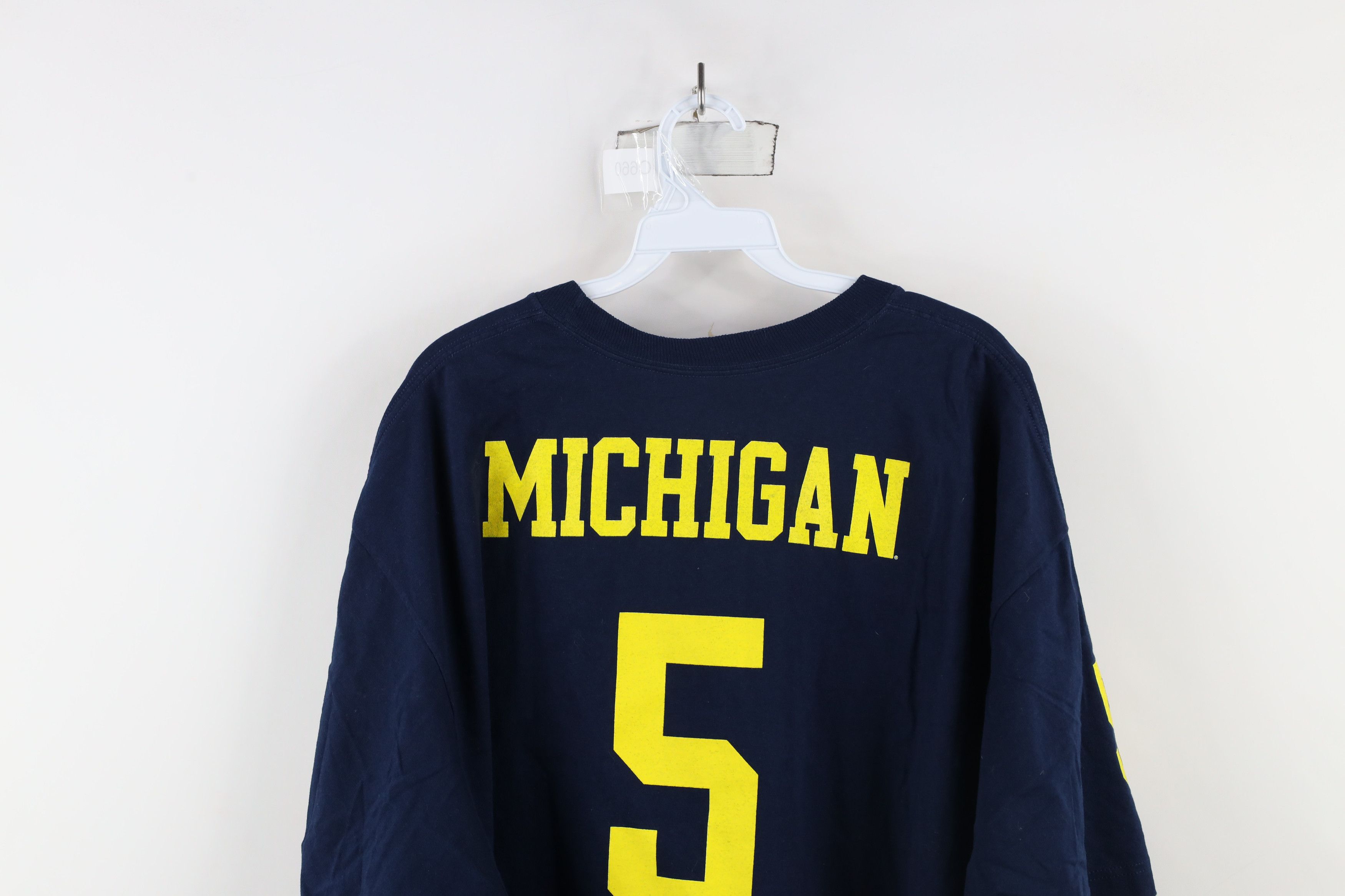 Adidas × Vintage Vintage Adidas University of Michigan Football T-Shirt #5 Size US XXL / EU 58 / 5 - 13 Thumbnail