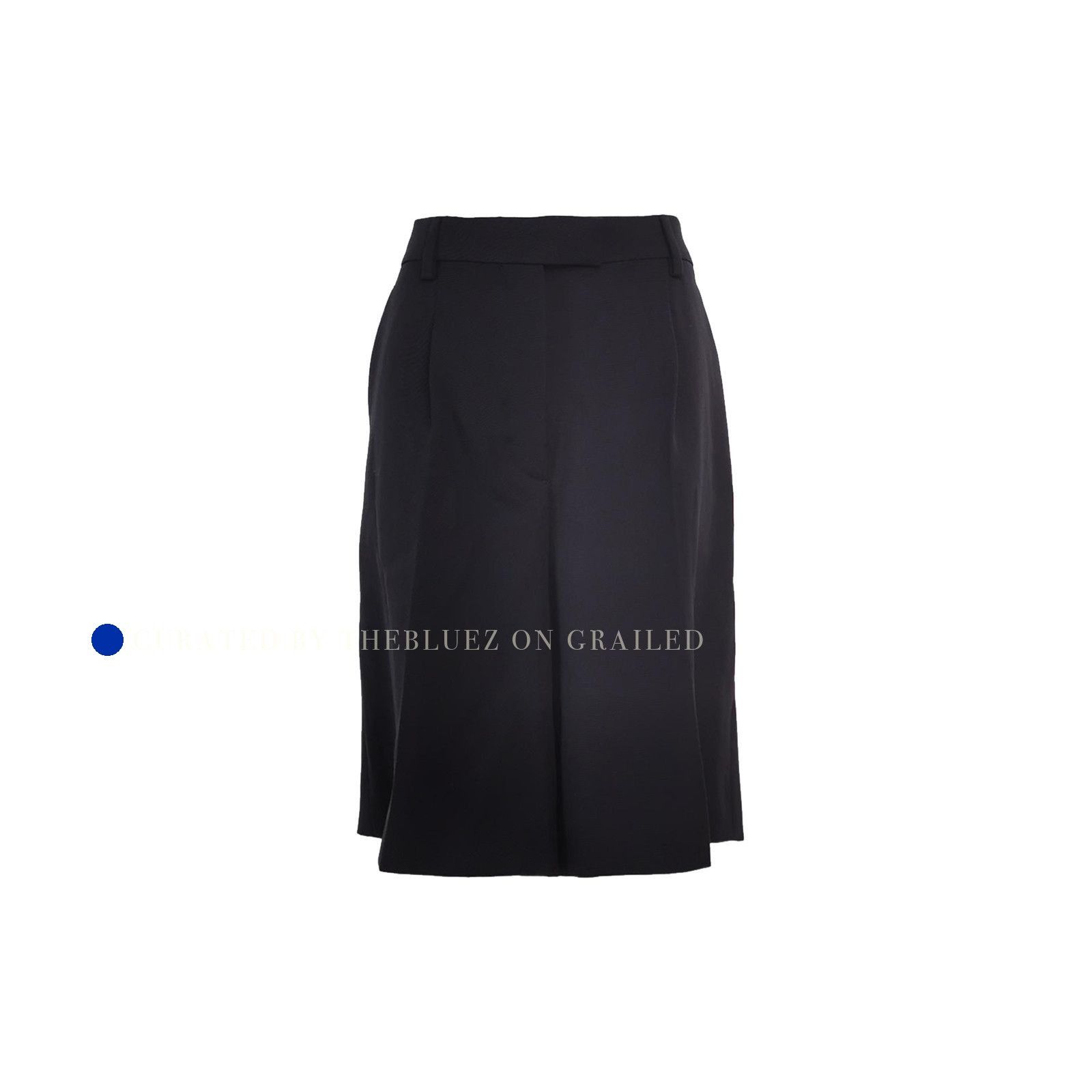 Prada Luxe Virgin Wool Blue Shorts, Size 28 Size US 28 / EU 44 - 1 Thumbnail