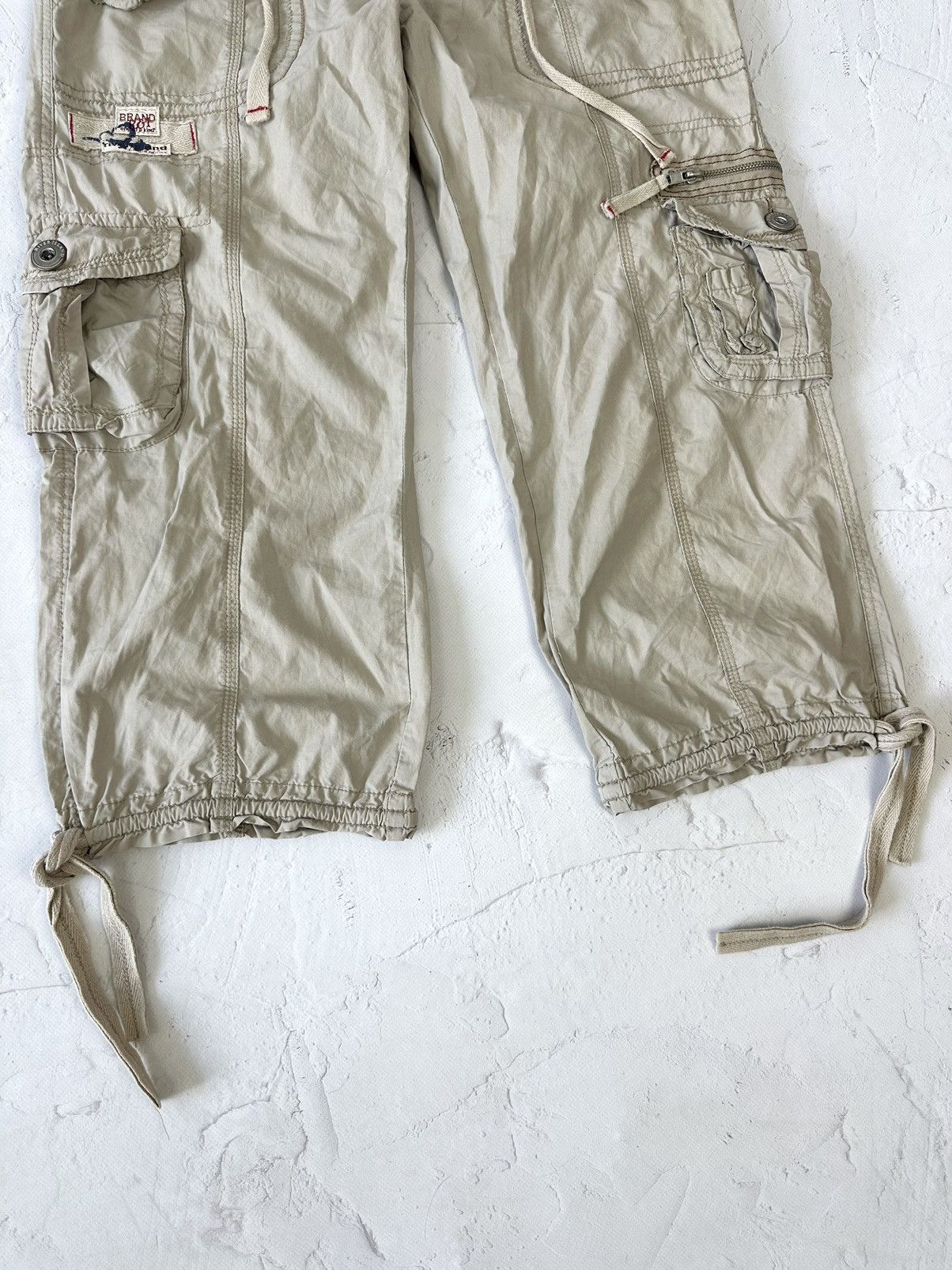 If Six Was Nine × Japanese Brand × Vintage Y2K Vintage Cargo Beige Breeches Size 27" / US 4 / IT 40 - 3 Thumbnail
