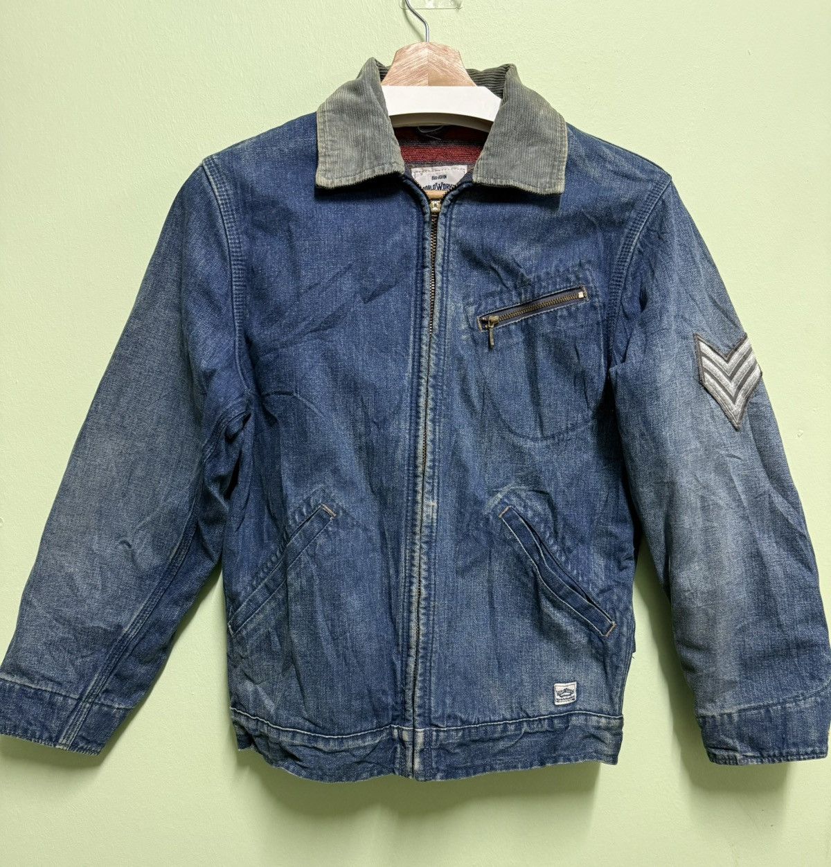 Big John Vintage Big John Denim Blanket Jacket with Patches Size US M / EU 48-50 / 2 - 3 Thumbnail
