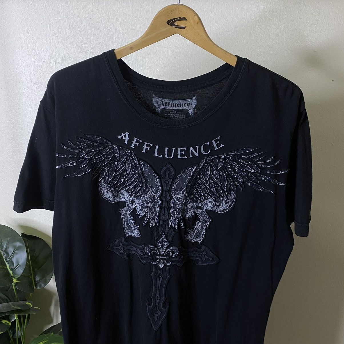 Affliction Affluence Skulls Cross Affliction Design Tee Size US M / EU 48-50 / 2 - 2 Thumbnail